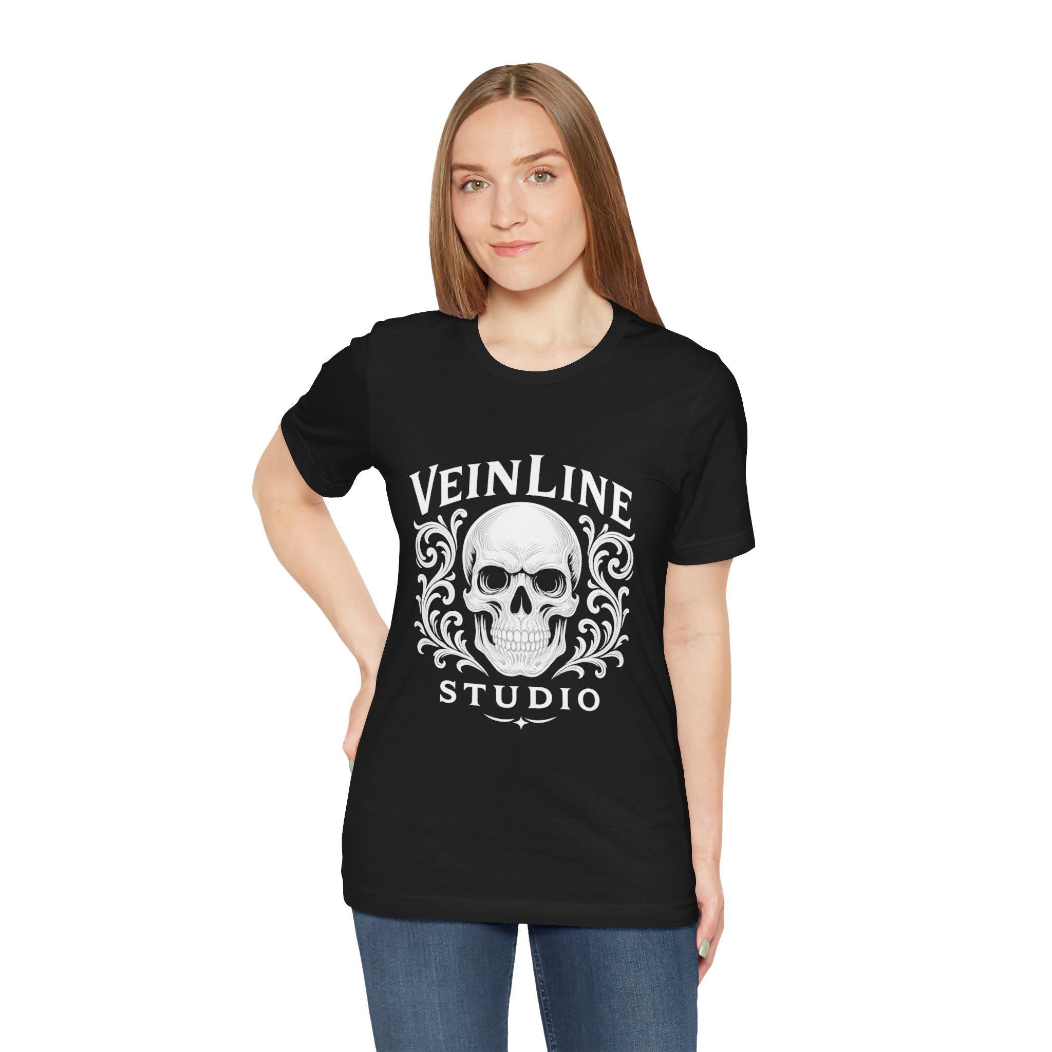 Skull VeinLine Studio Bella+Canvas 3001 Tshirt