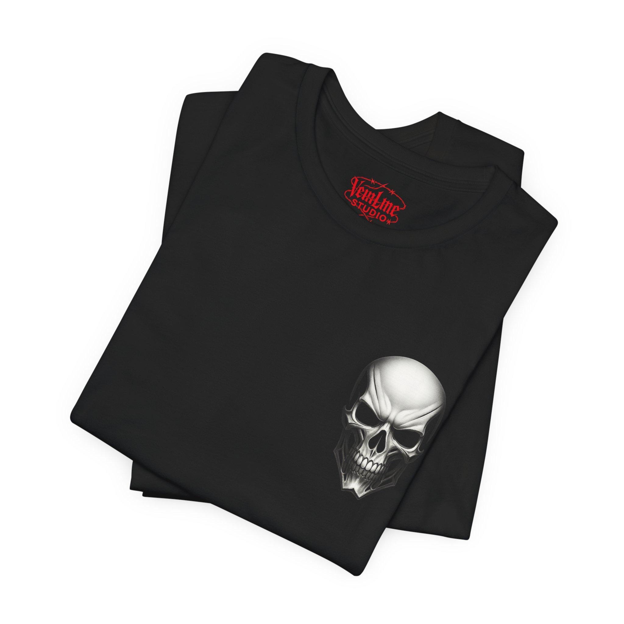 Skull Unisex Tee, Goth Shirt VeinLine Studio