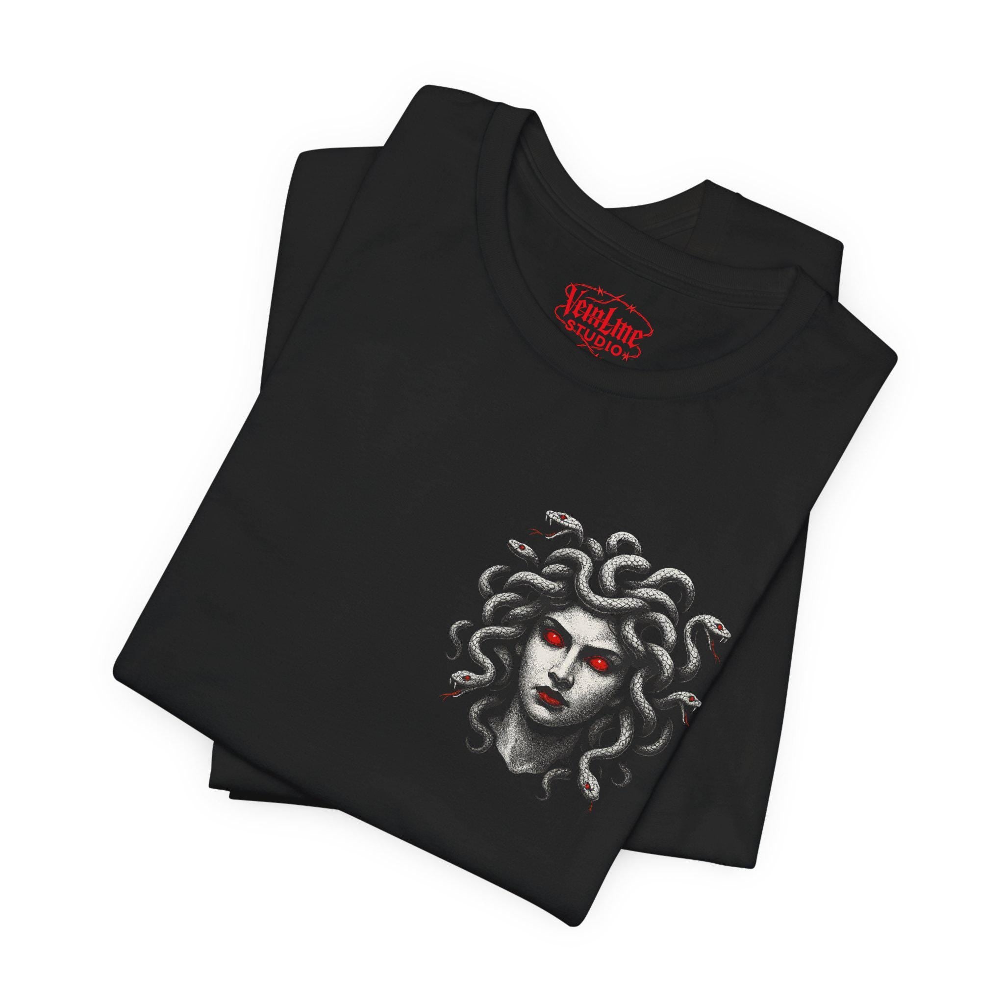 Medusa Tshirt, Mythology Apparel, VeinLine Studio