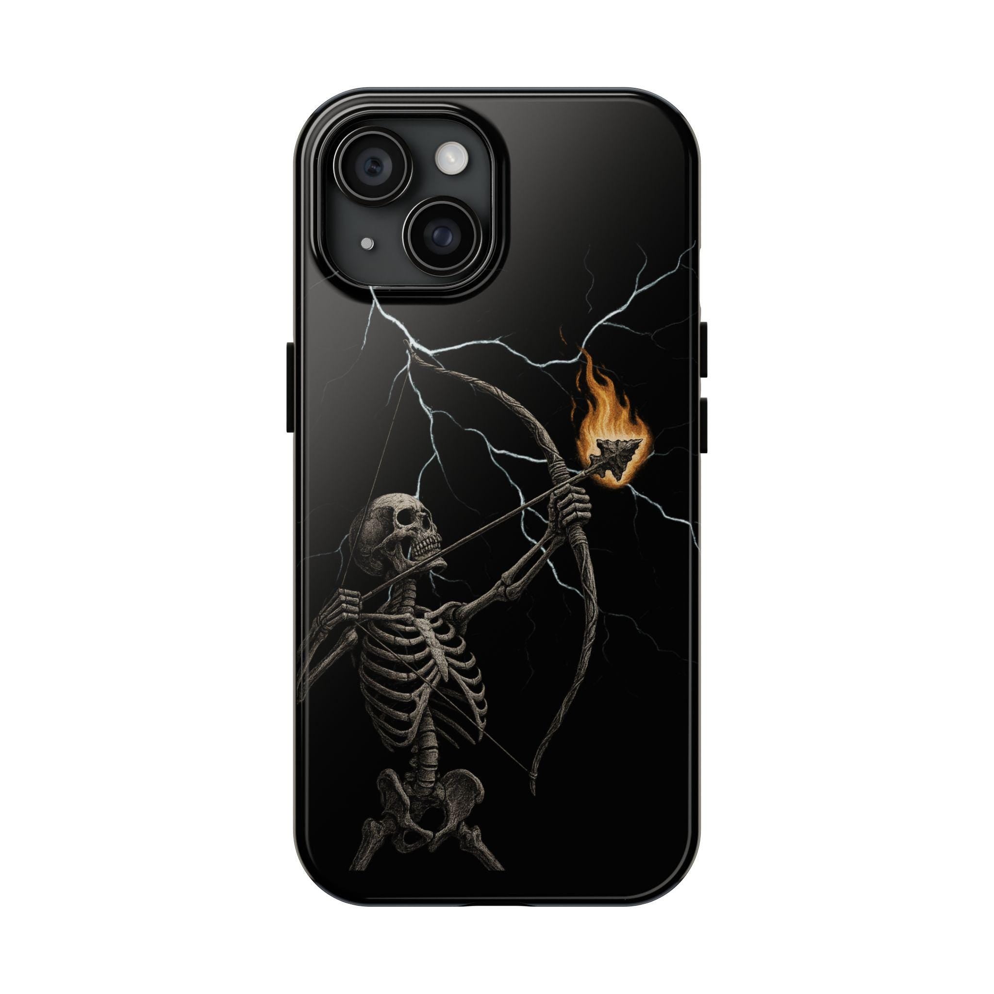 Gothic Skeleton Tough Phone Case, VeinLine Studio
