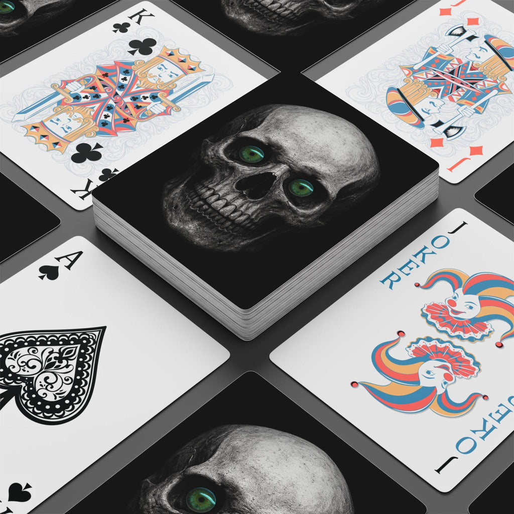 Skull Playing Cards VeinLine Studio