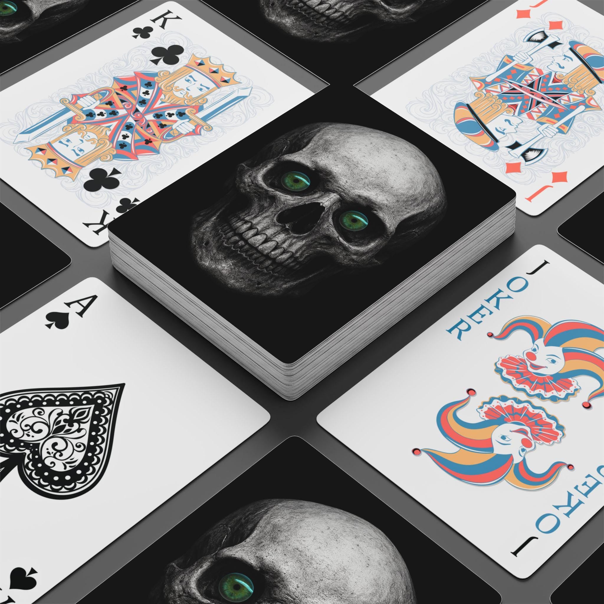 Skull Playing Cards VeinLine Studio