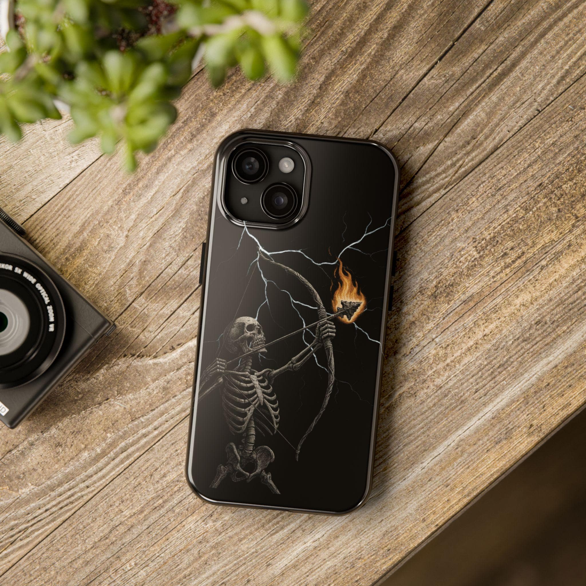 Gothic Skeleton Tough Phone Case, VeinLine Studio