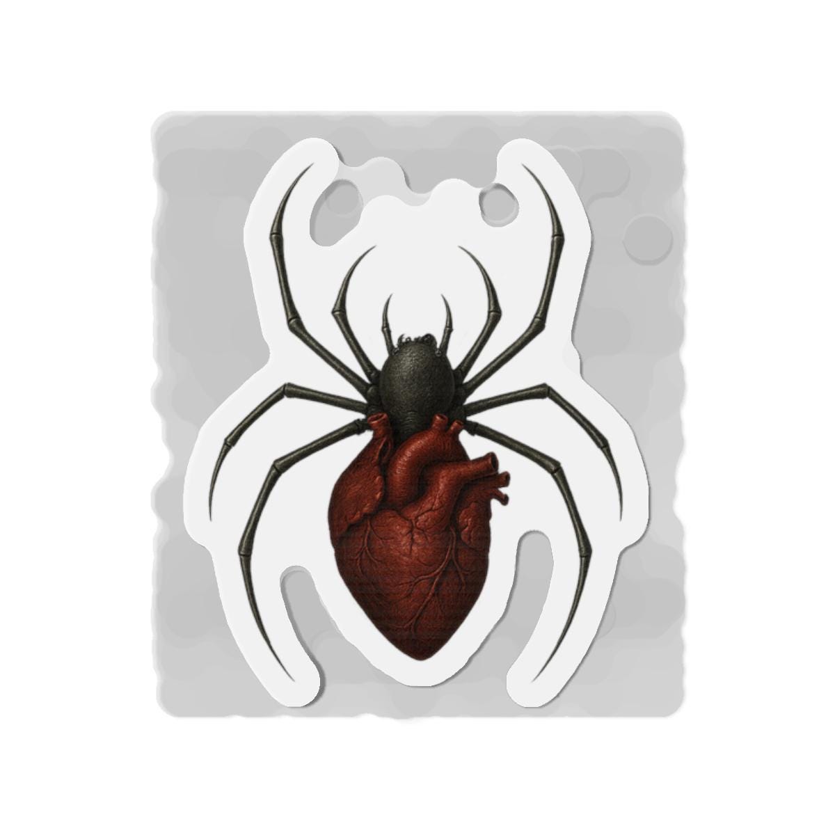 Spider Heart Die-Cut Magnets - Gothic VeinLine Studio