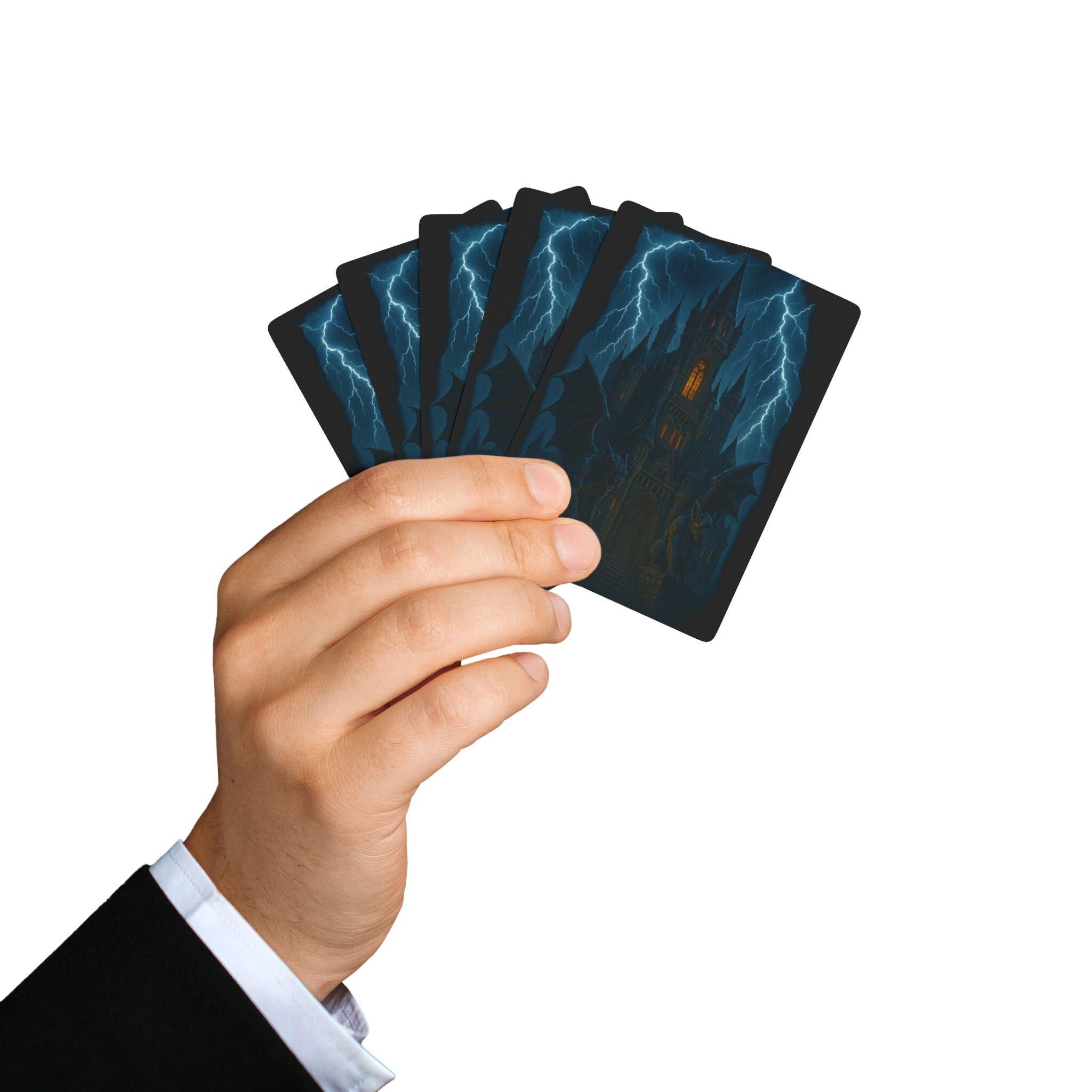 Mystical Poker Playing Cards: Dark Castle Design Spooky Deck VeinLine Studio