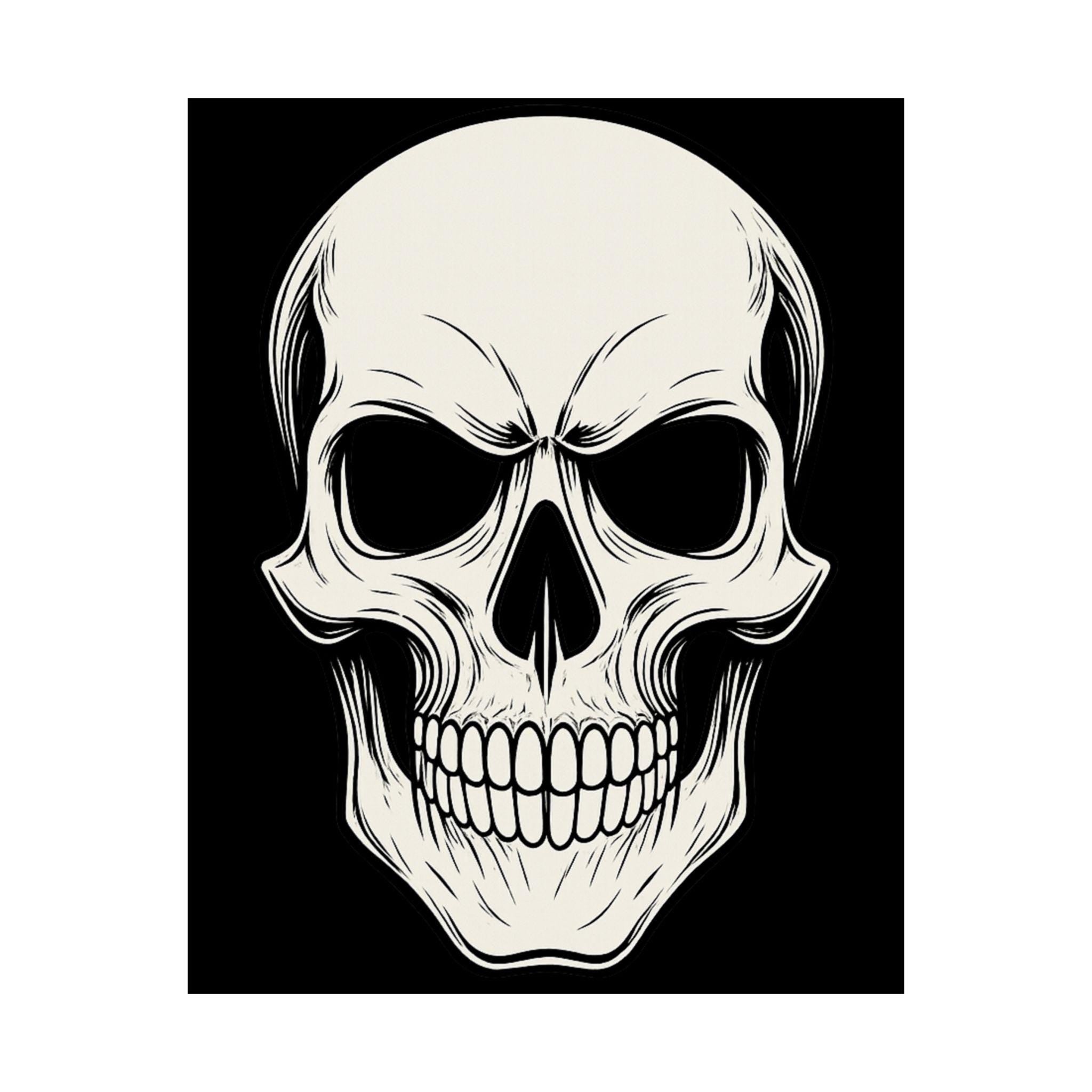 Skull Wall Art Poster VeinLine Studio