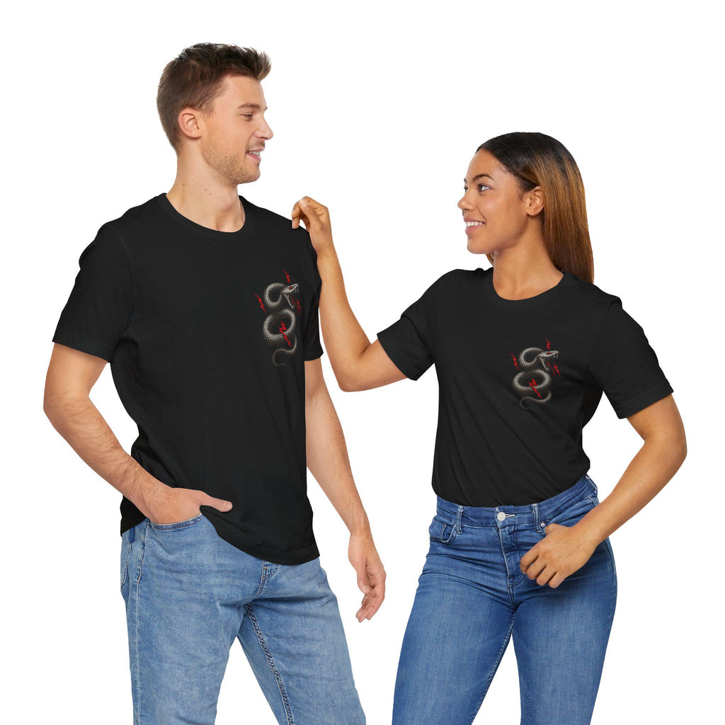 Snake Tshirt red lightning VeinLine Studio