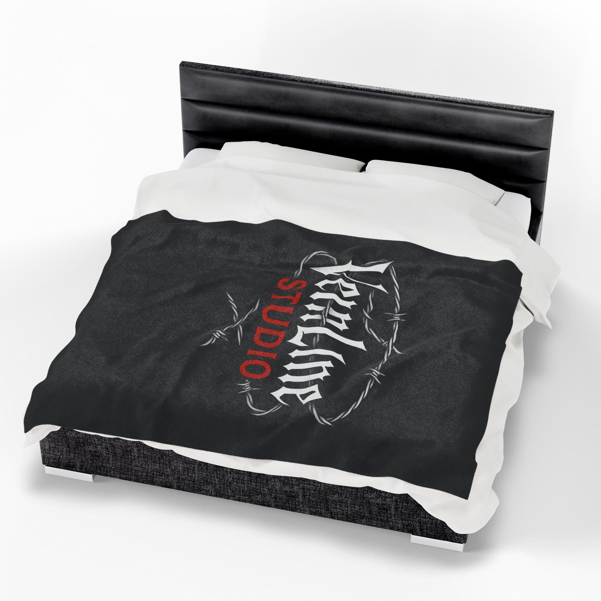 Velveteen Plush Blanket for Home Decor, VeinLine Studio