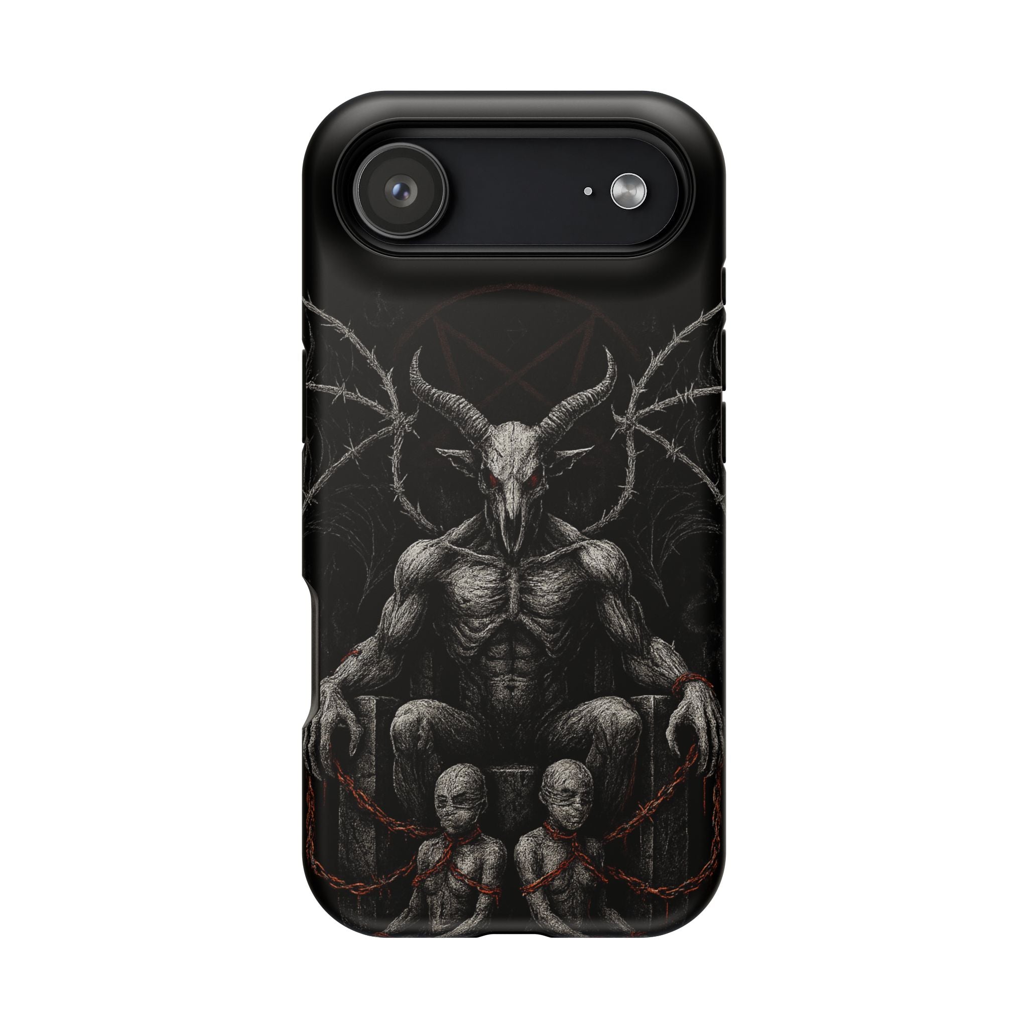 Baphomet Demon Phone Case — Gothic Impact-Resistant iPhone Cover