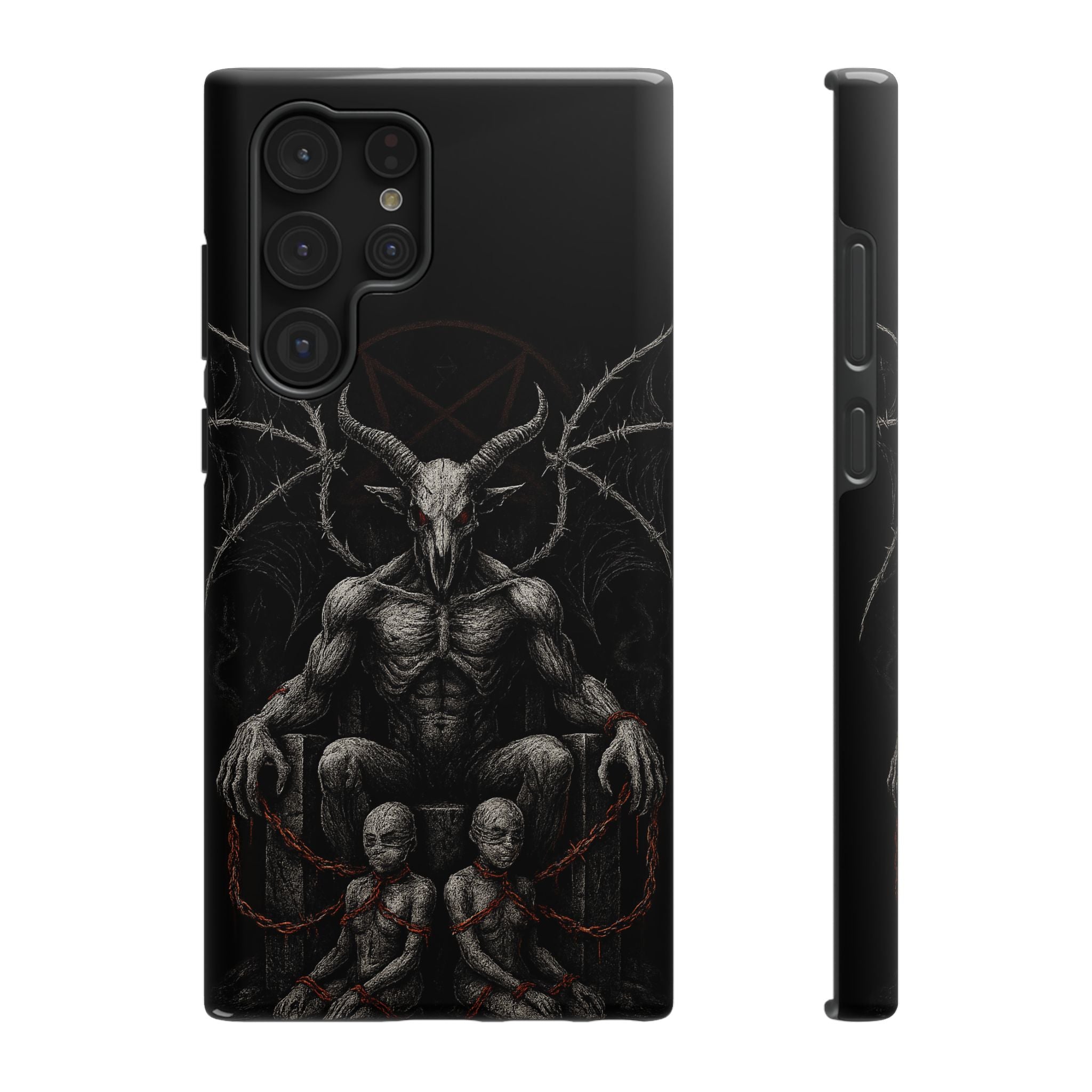 Baphomet Demon Phone Case — Gothic Impact-Resistant iPhone Cover