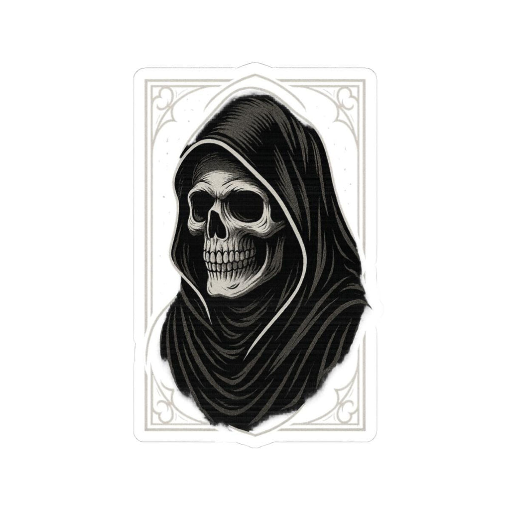 Dark Elegance Skull Sticker – Gothic Tattoo Art Decal VeinLine Studio
