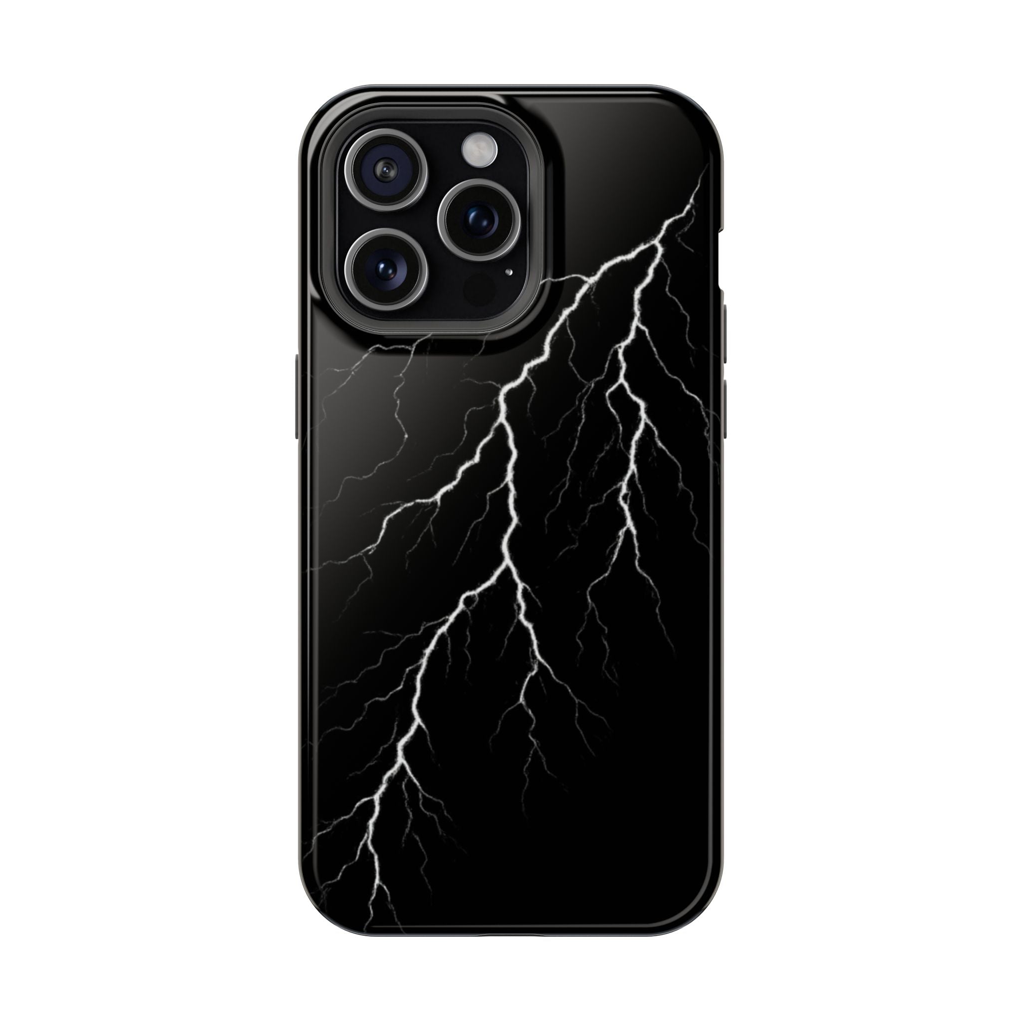 Black Lightning Phone Case – Impact‑Resistant Protective Cover