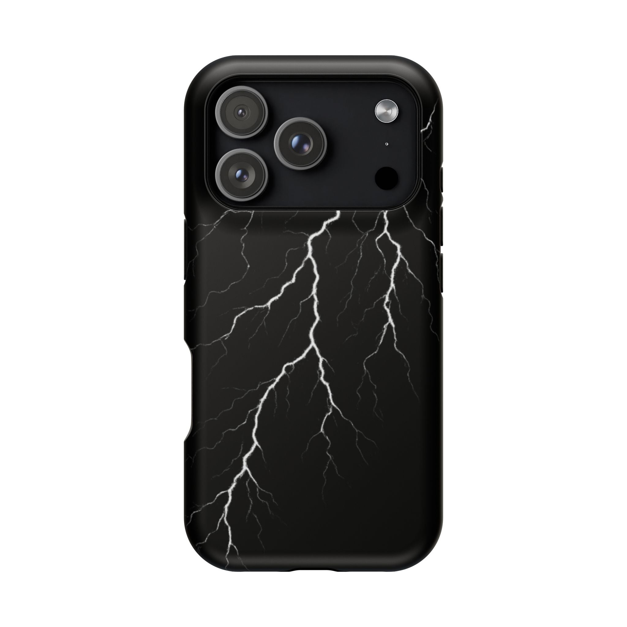 Black Lightning Phone Case – Impact‑Resistant Protective Cover