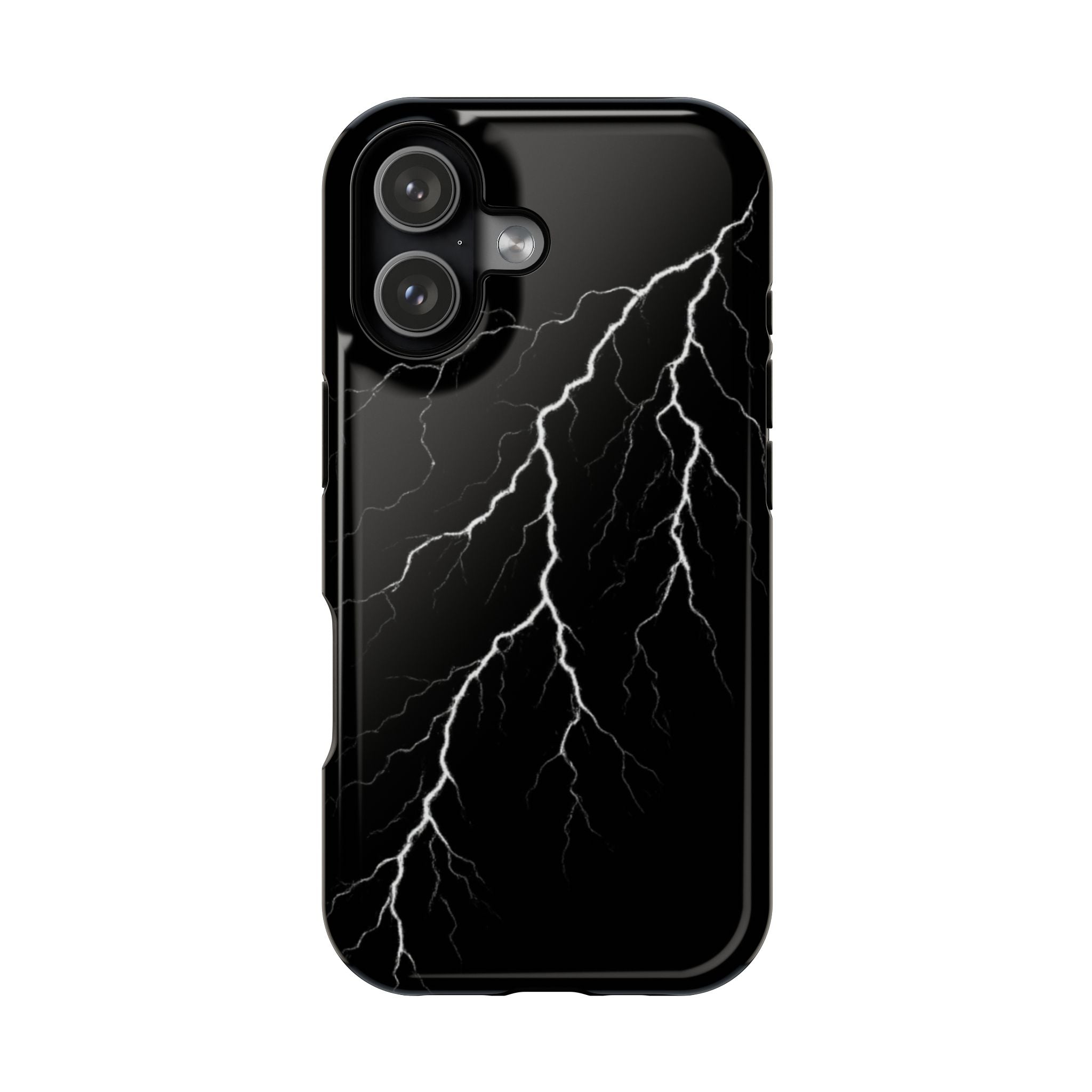 Black Lightning Phone Case – Impact‑Resistant Protective Cover
