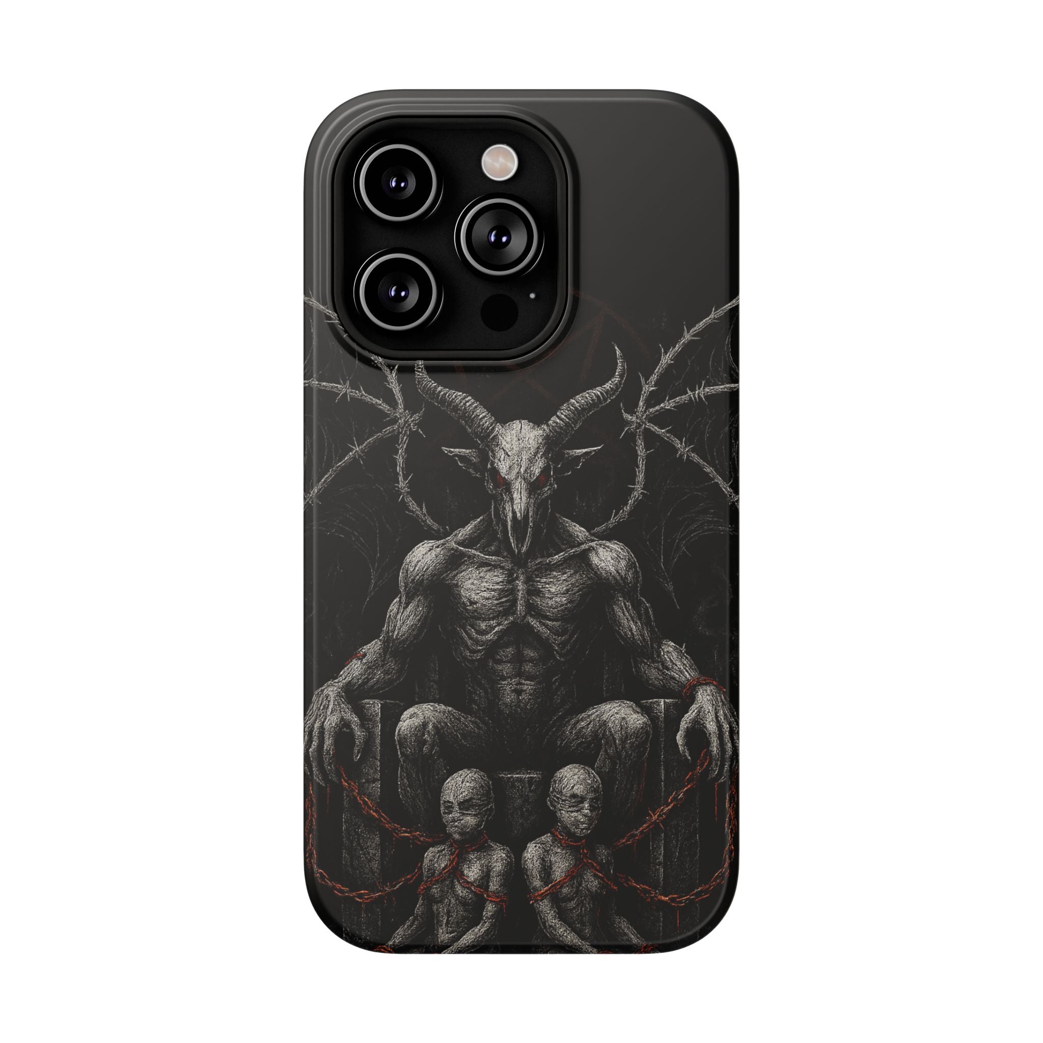 Baphomet Demon Phone Case — Gothic Impact-Resistant iPhone Cover