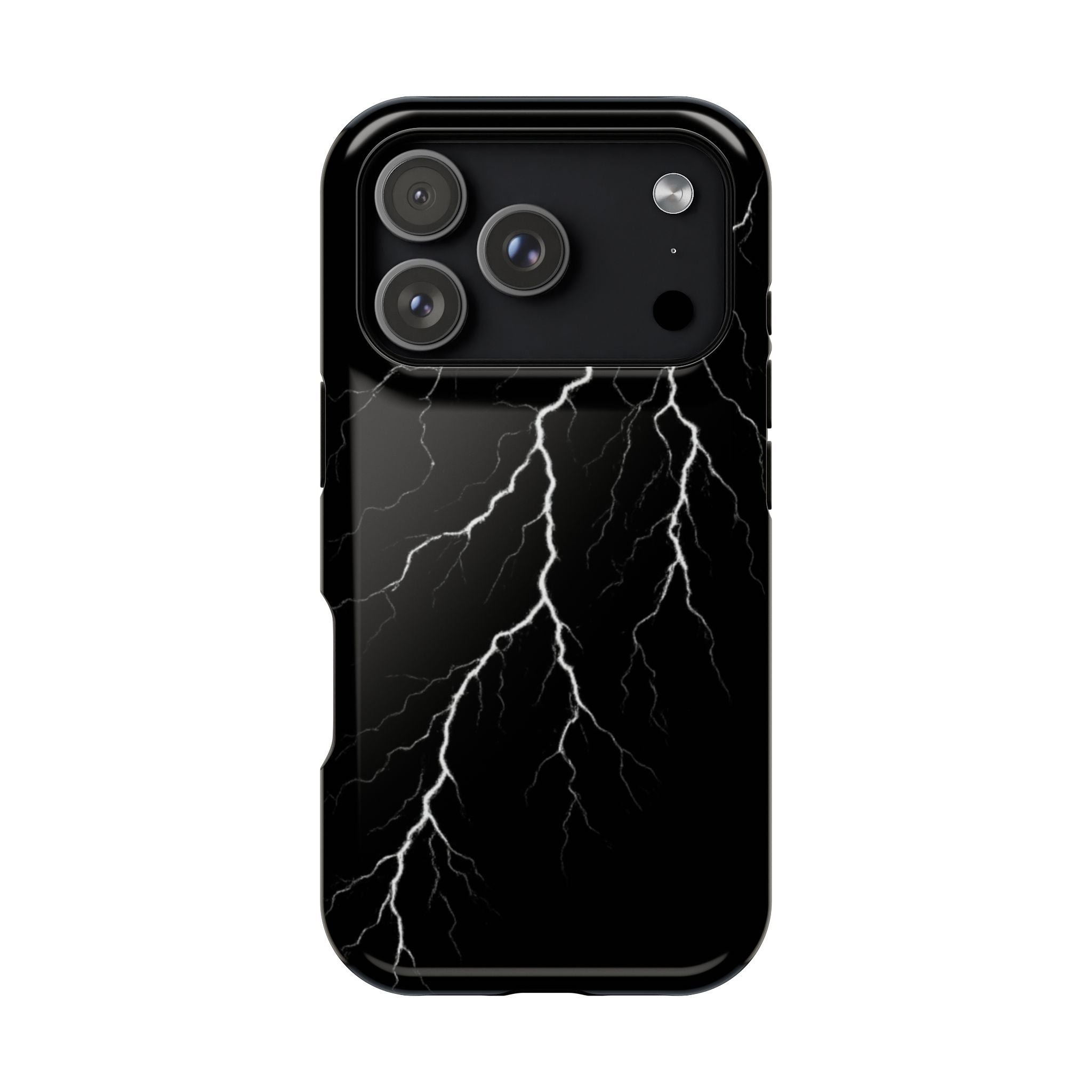 Black Lightning Phone Case – Impact‑Resistant Protective Cover