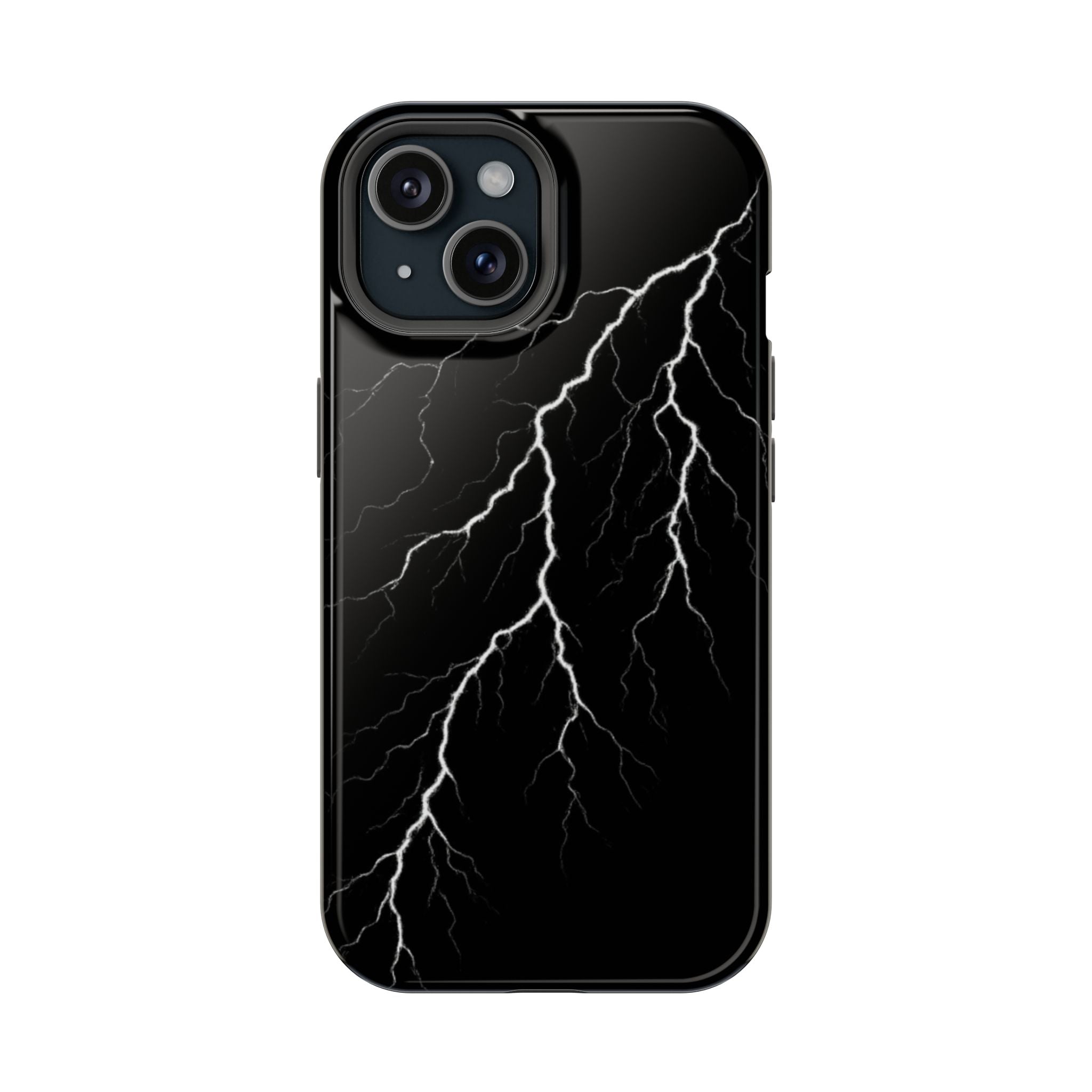 Black Lightning Phone Case – Impact‑Resistant Protective Cover