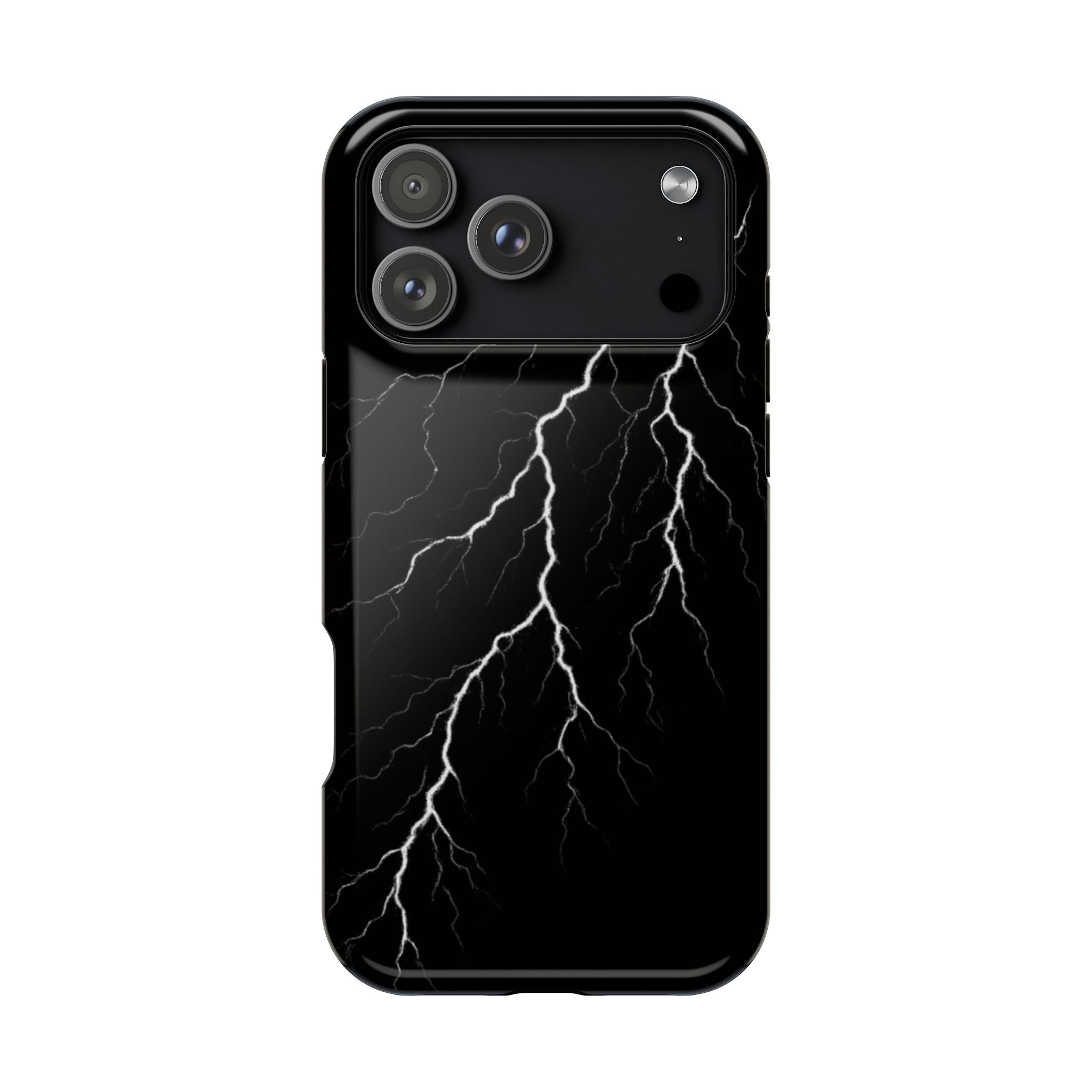 Black Lightning Phone Case – Impact‑Resistant Protective Cover