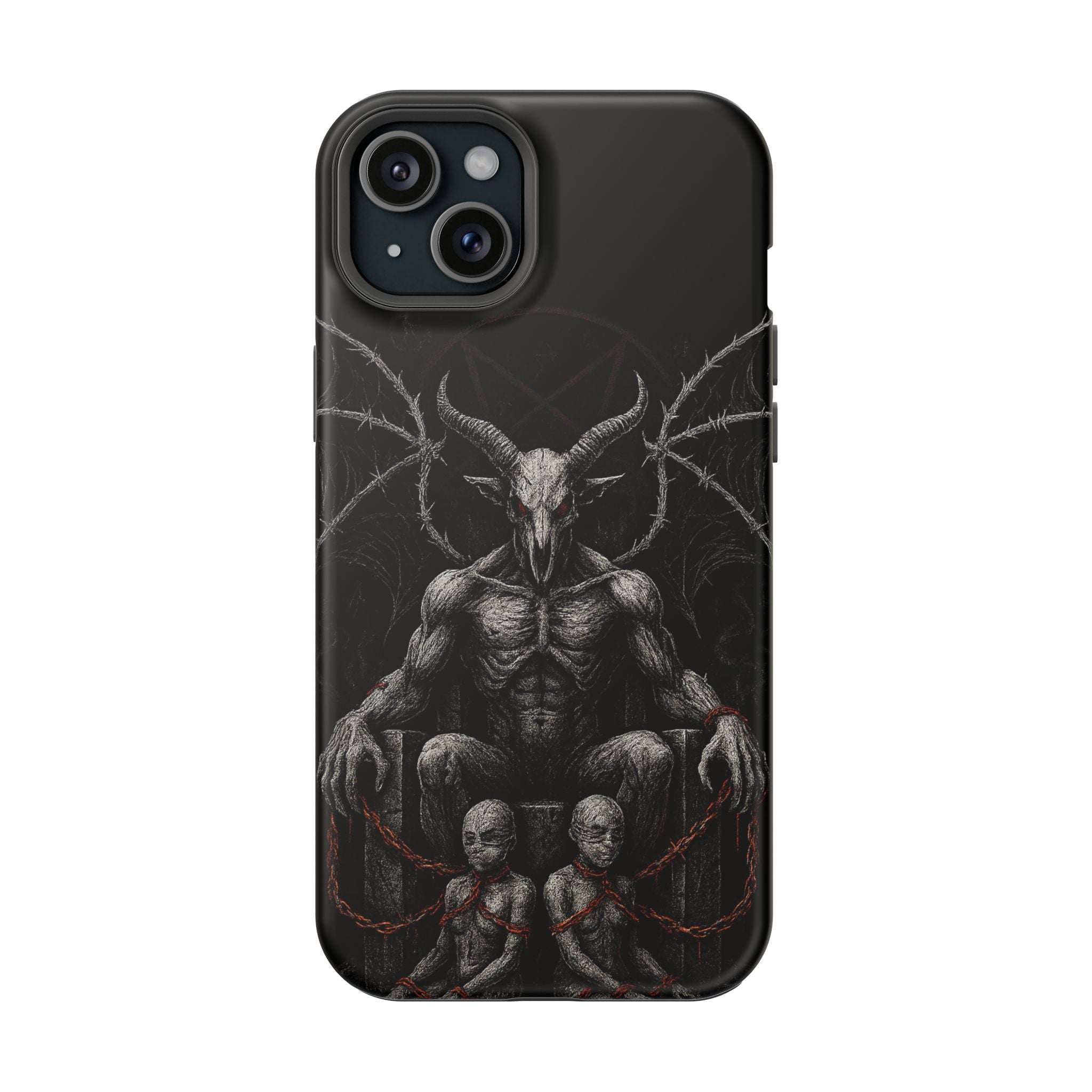 Baphomet Demon Phone Case — Gothic Impact-Resistant iPhone Cover