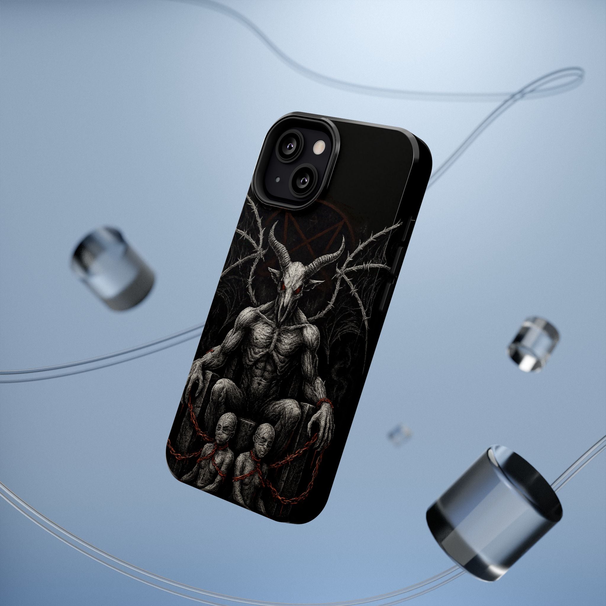 Baphomet Demon Phone Case — Gothic Impact-Resistant iPhone Cover