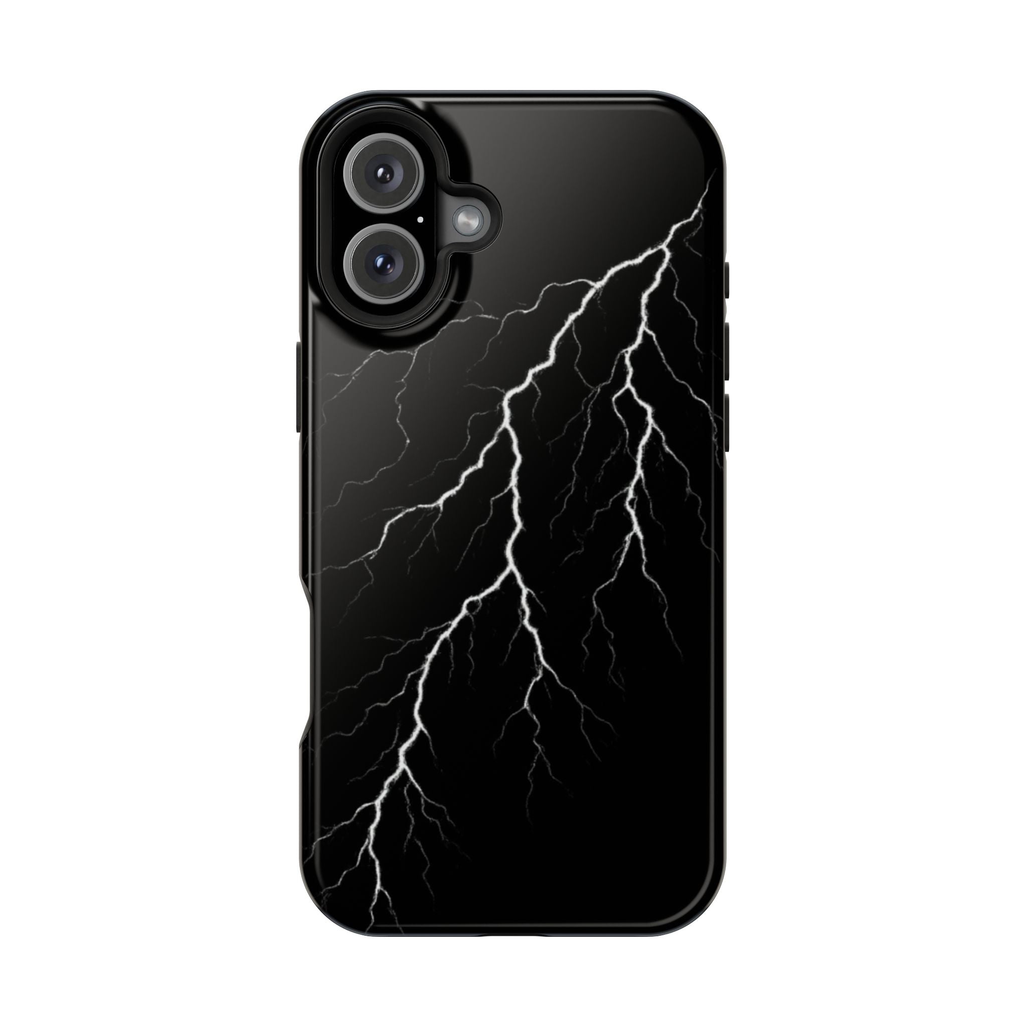 Black Lightning Phone Case – Impact‑Resistant Protective Cover