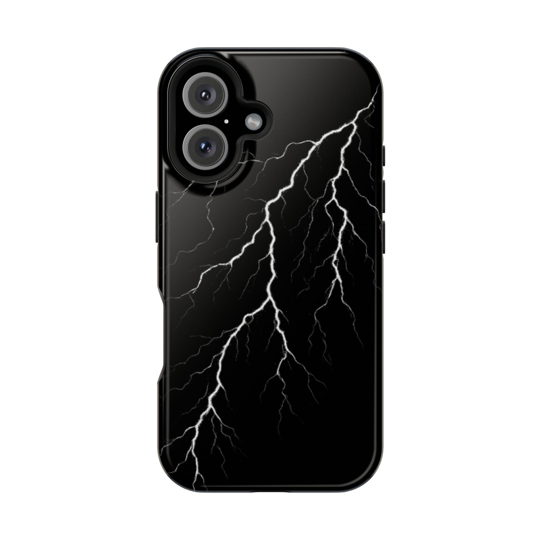 Black Lightning Phone Case – Impact‑Resistant Protective Cover