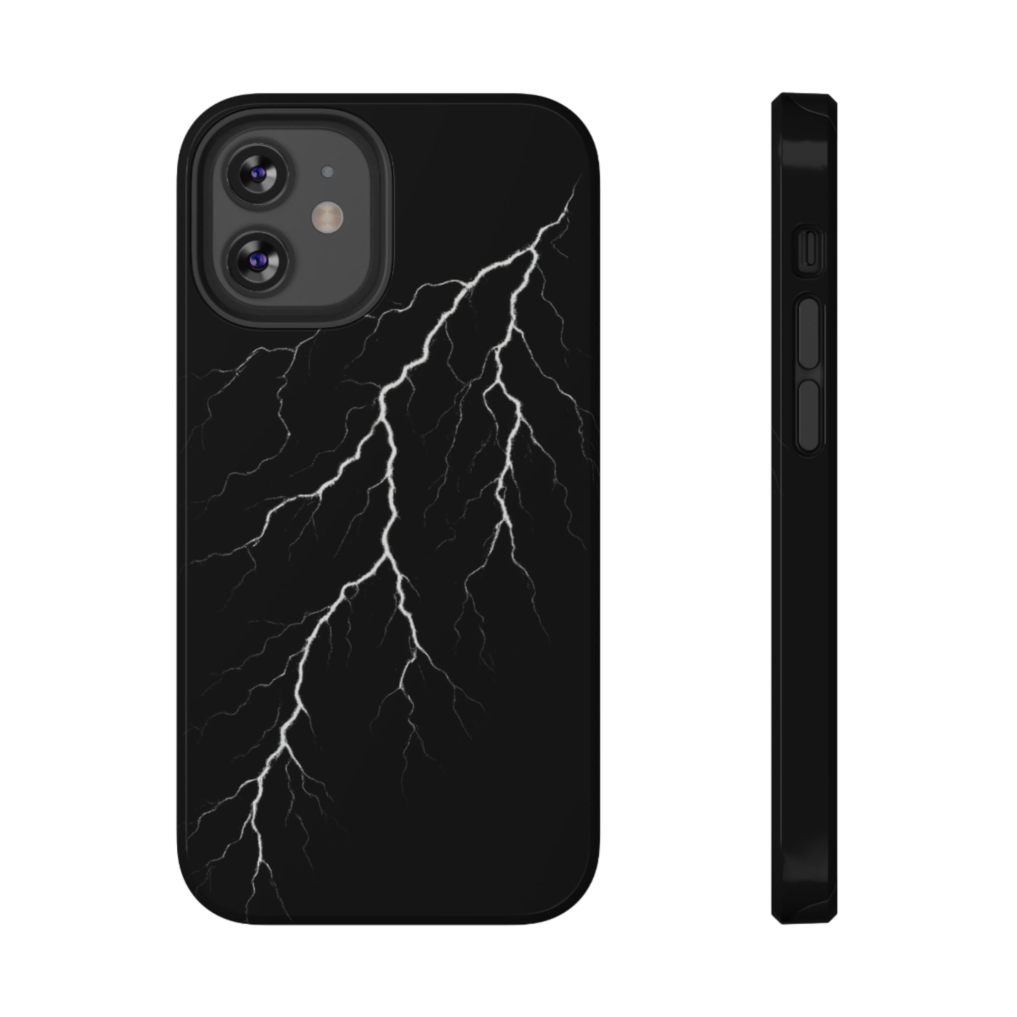 Black Lightning Phone Case – Impact‑Resistant Protective Cover