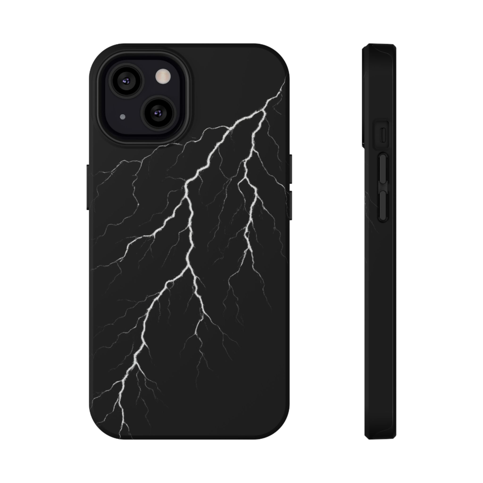 Black Lightning Phone Case – Impact‑Resistant Protective Cover