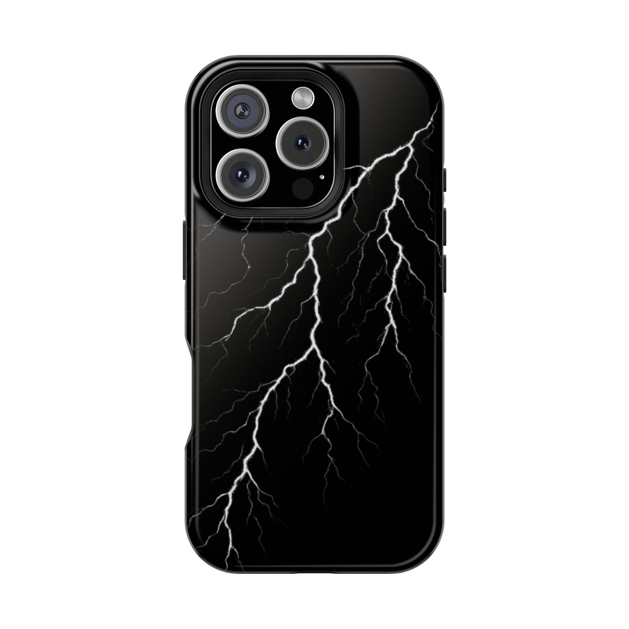 Black Lightning Phone Case – Impact‑Resistant Protective Cover
