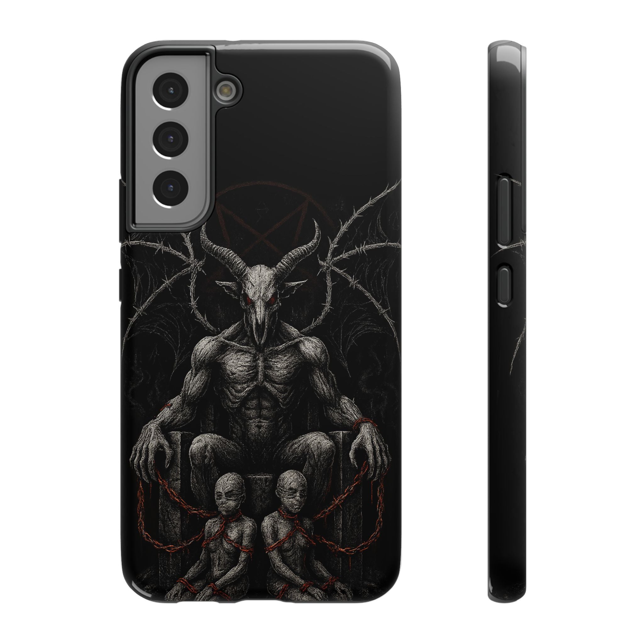 Baphomet Demon Phone Case — Gothic Impact-Resistant iPhone Cover