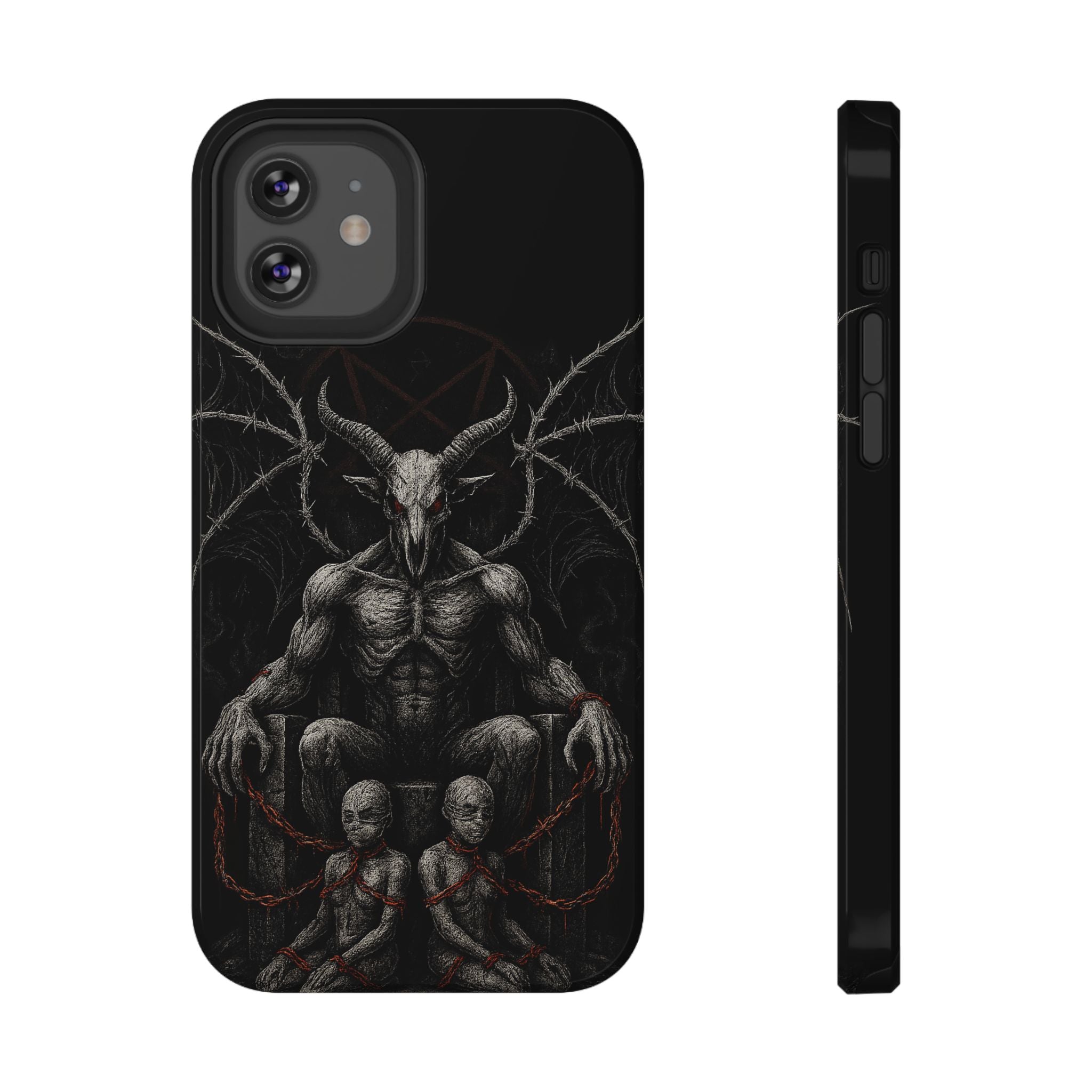 Baphomet Demon Phone Case — Gothic Impact-Resistant iPhone Cover