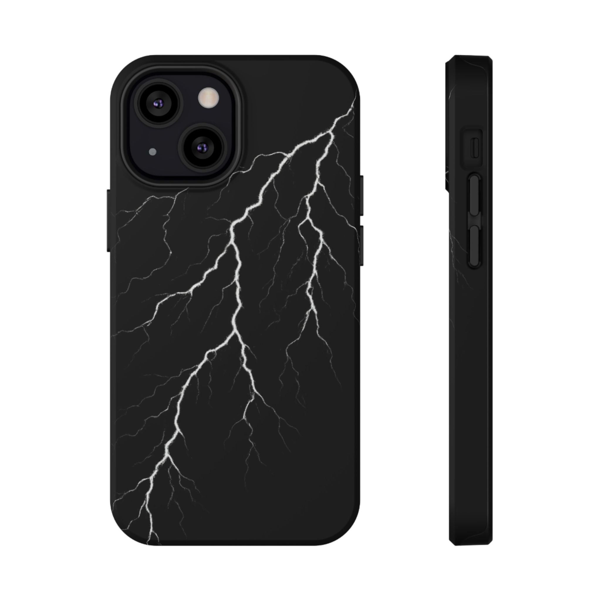 Black Lightning Phone Case – Impact‑Resistant Protective Cover