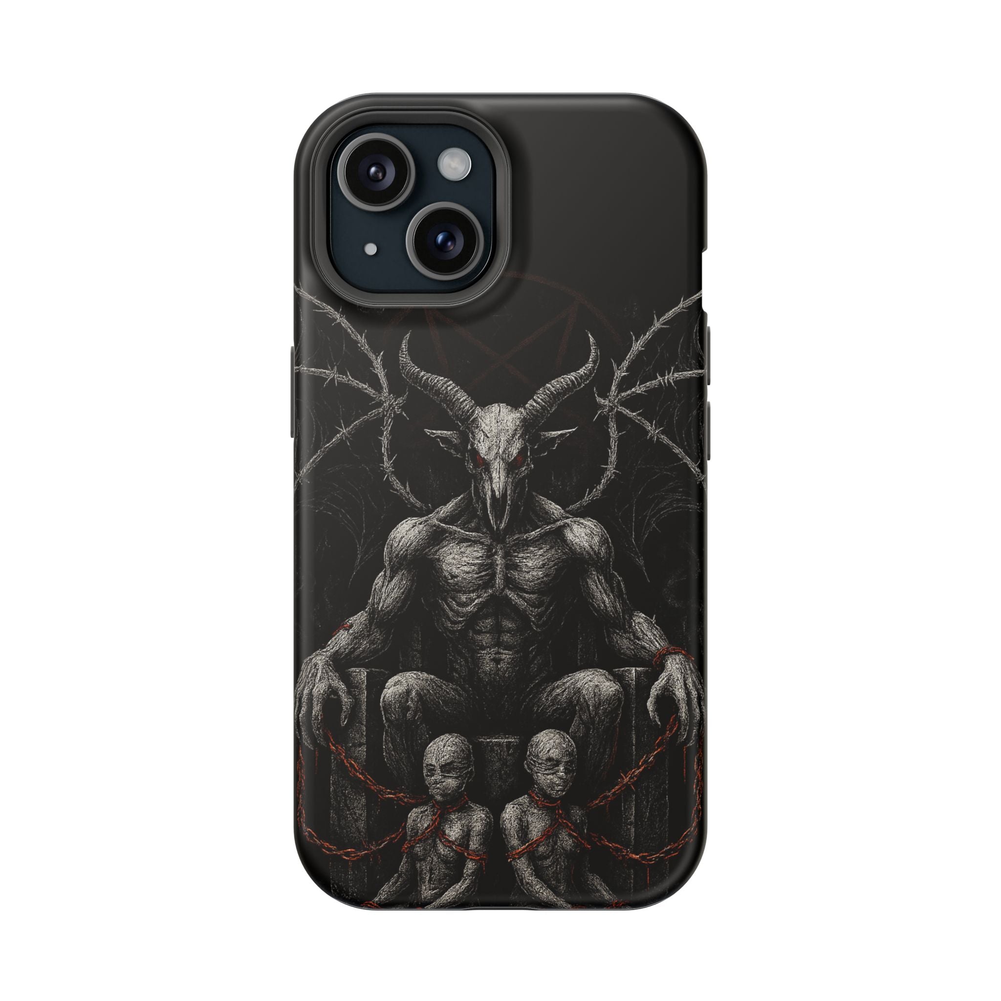 Baphomet Demon Phone Case — Gothic Impact-Resistant iPhone Cover