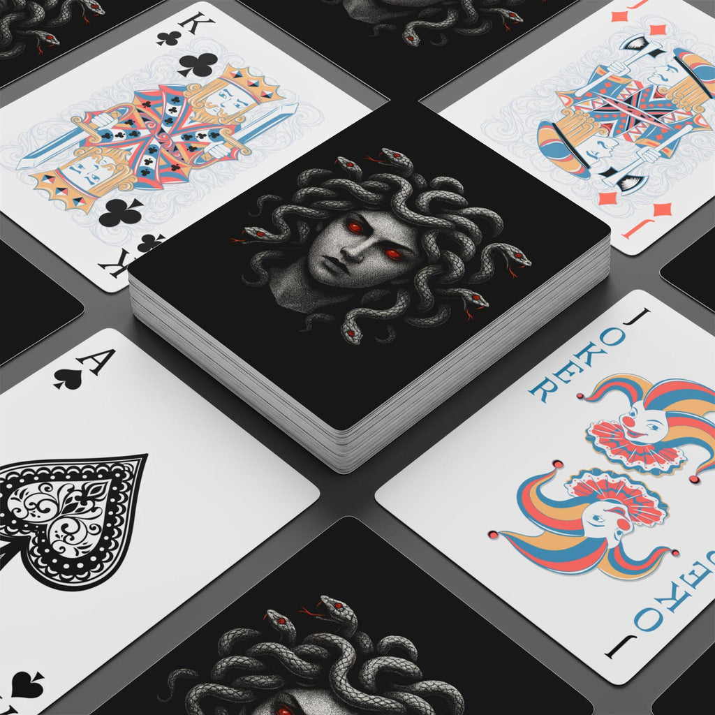 Medusa Poker Playing Cards, Unique Gift for Card Gamers, Collectible Deck, Spooky Game Night, Halloween Decor, Artistic Card Design