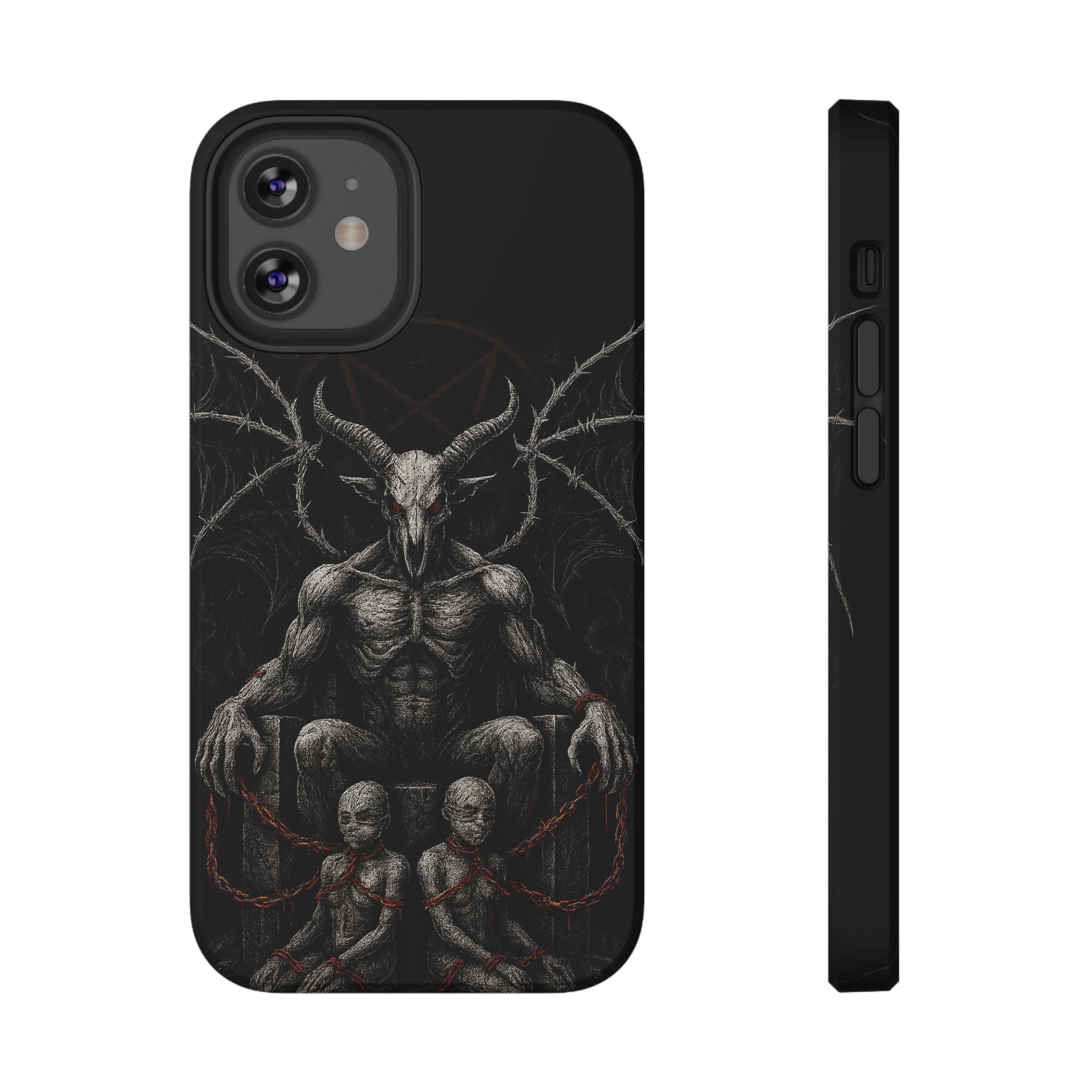 Baphomet Demon Phone Case — Gothic Impact-Resistant iPhone Cover