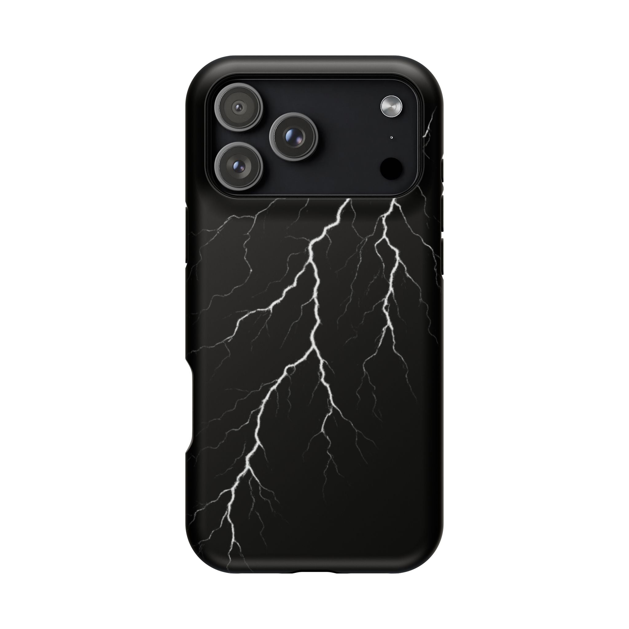 Black Lightning Phone Case – Impact‑Resistant Protective Cover