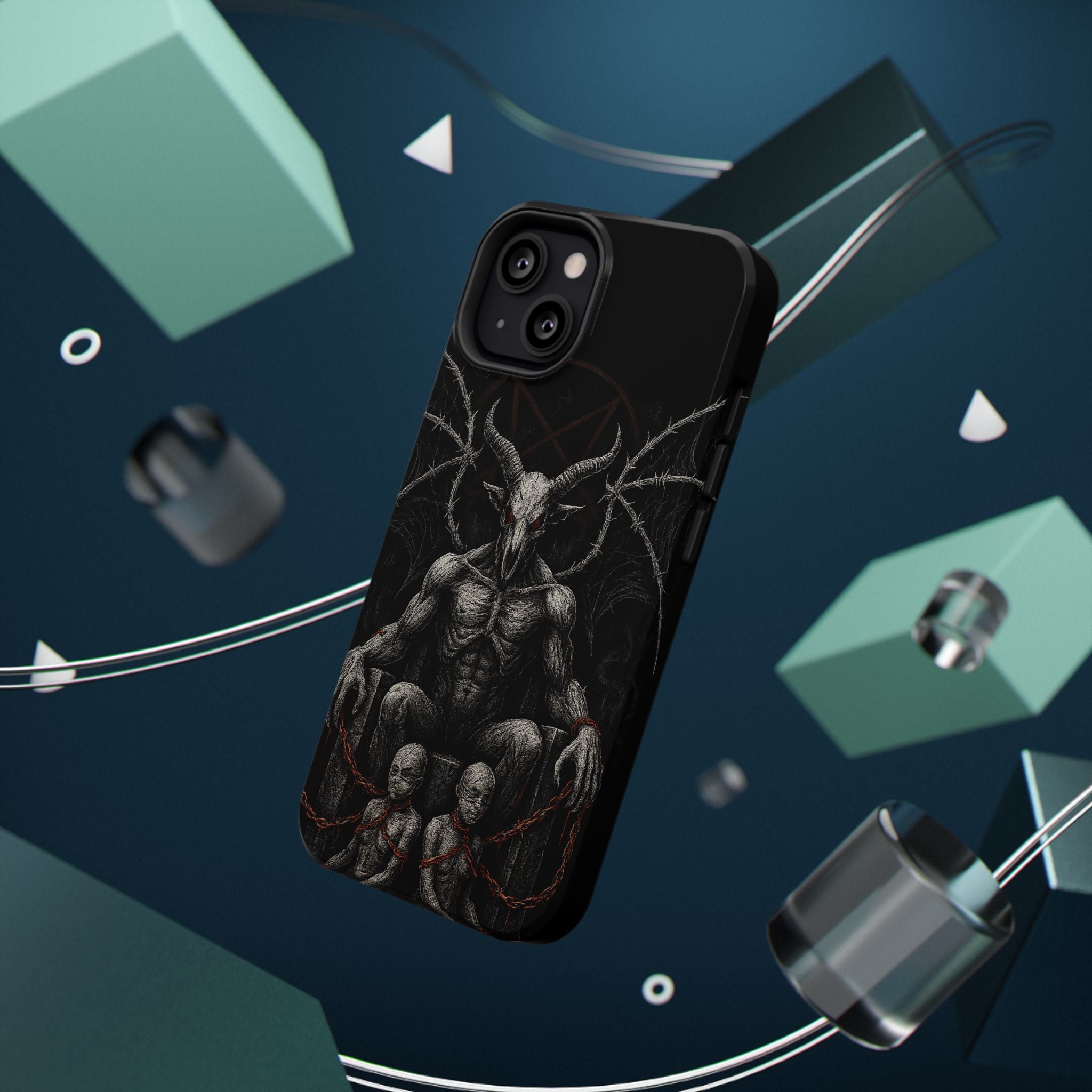 Baphomet Demon Phone Case — Gothic Impact-Resistant iPhone Cover