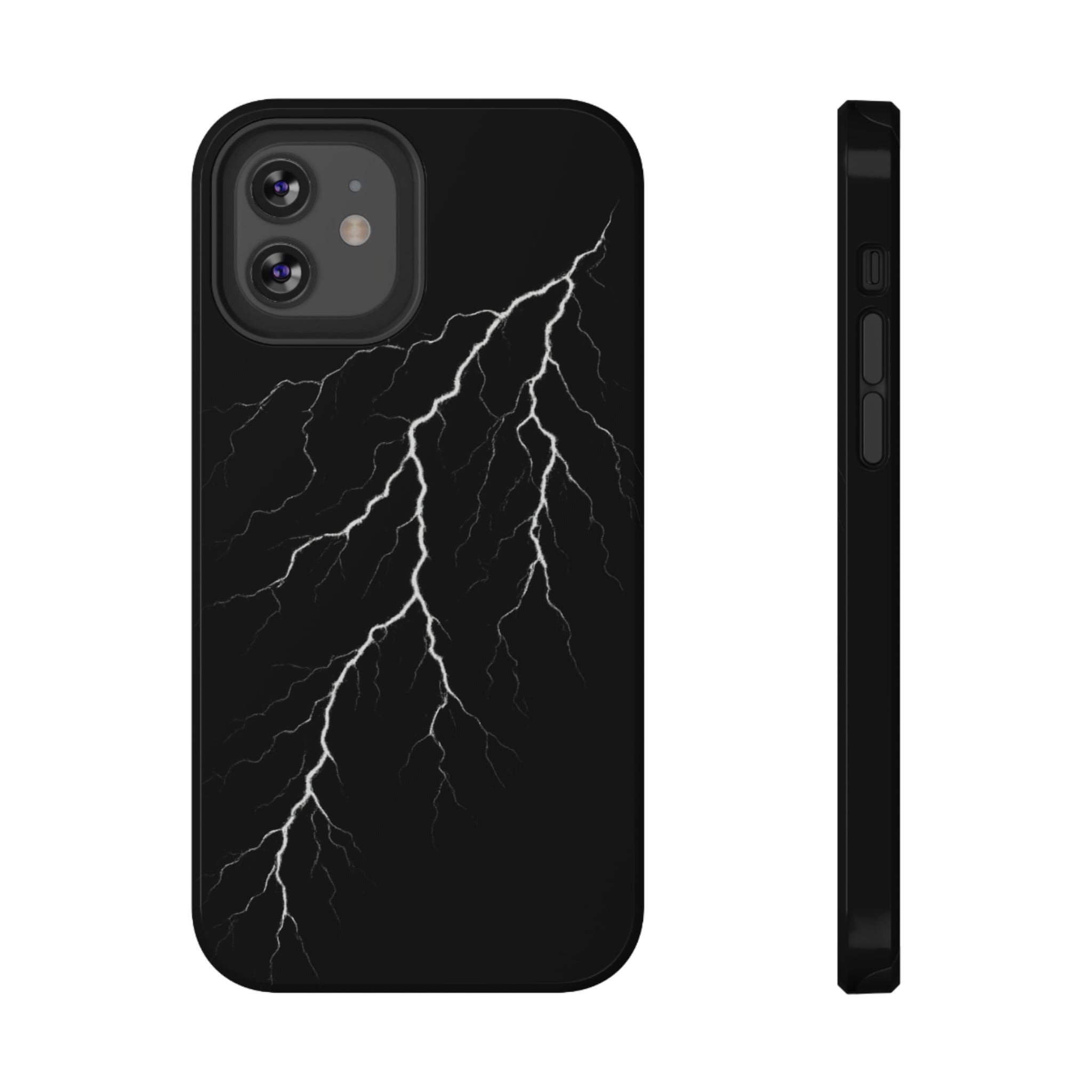 Black Lightning Phone Case – Impact‑Resistant Protective Cover