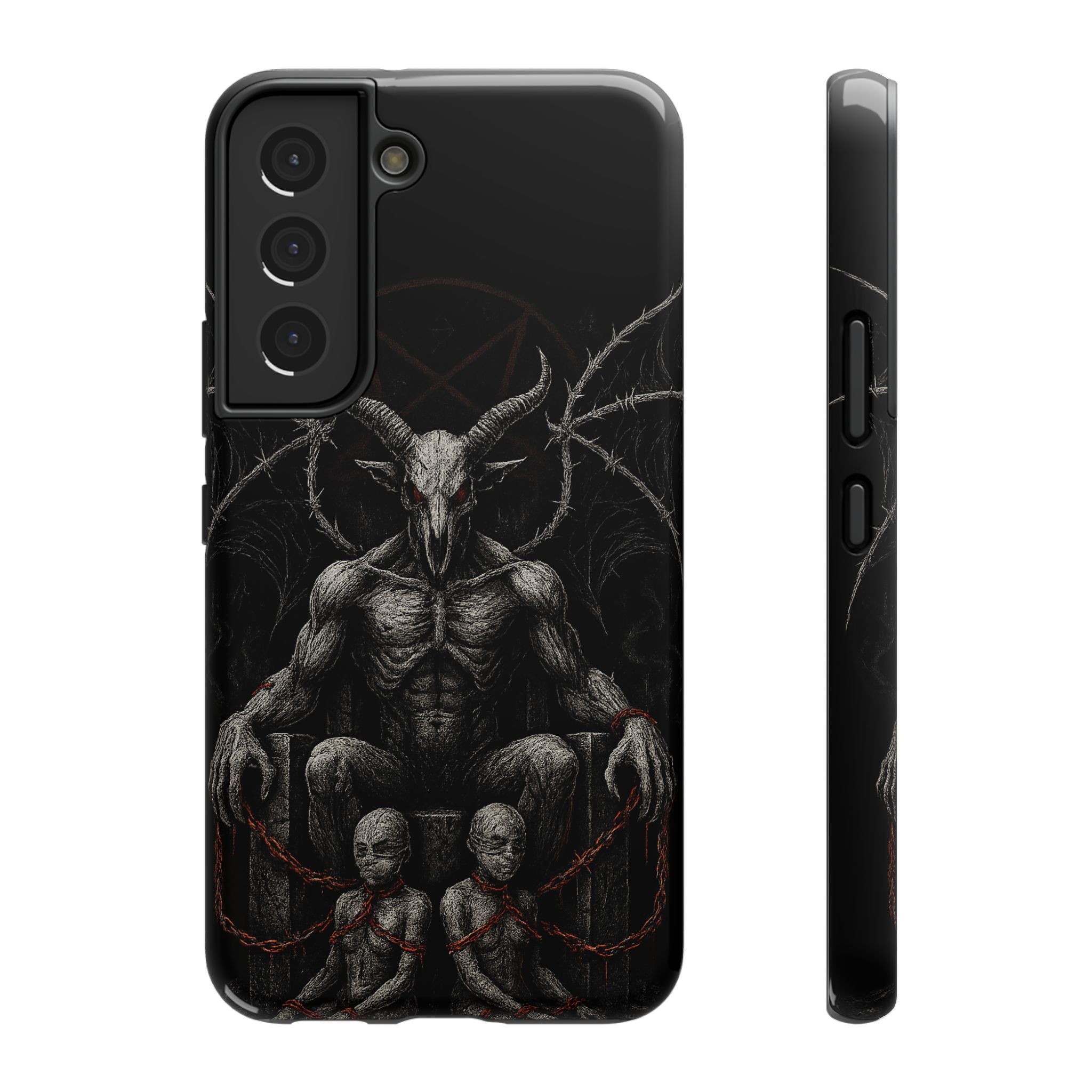 Baphomet Demon Phone Case — Gothic Impact-Resistant iPhone Cover