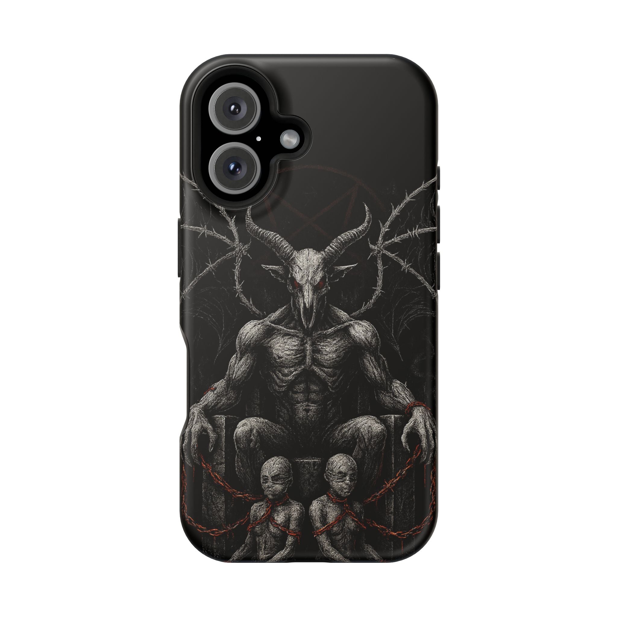 Baphomet Demon Phone Case — Gothic Impact-Resistant iPhone Cover