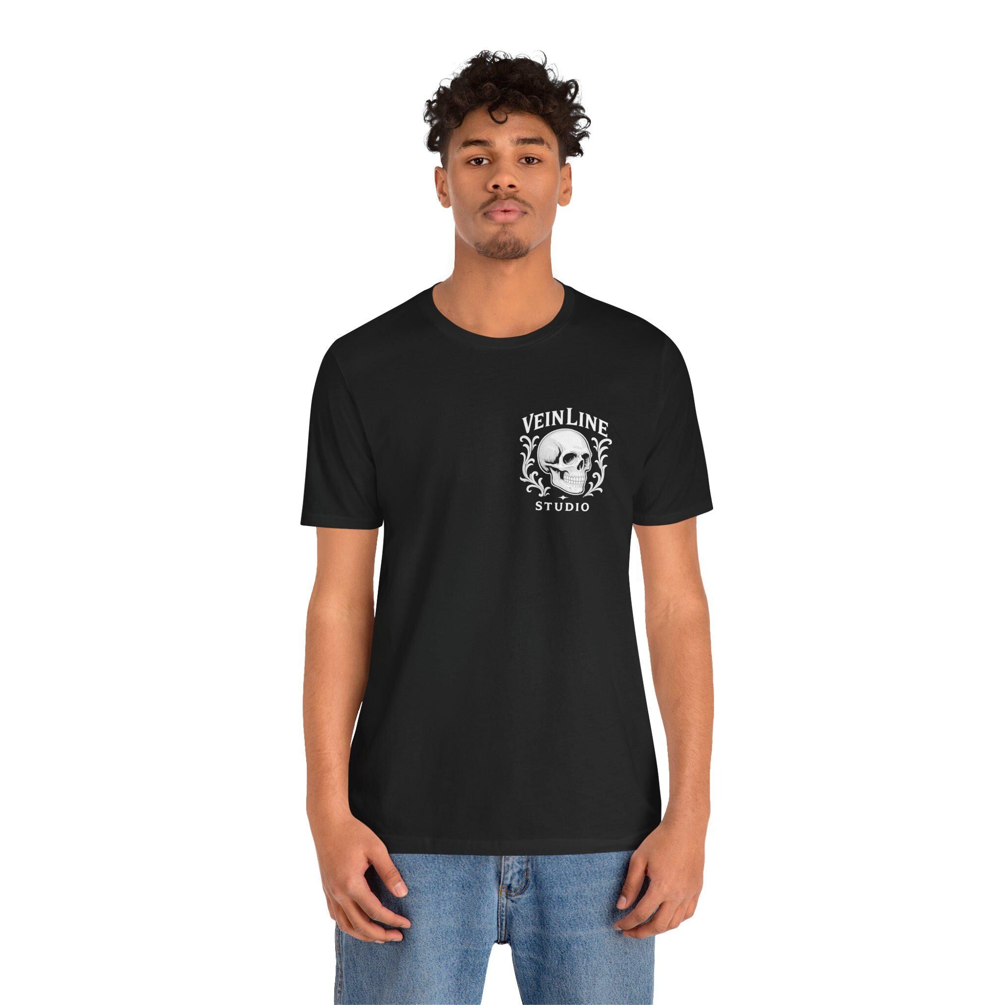 Gothic Skull tshirt VeinLine Studio