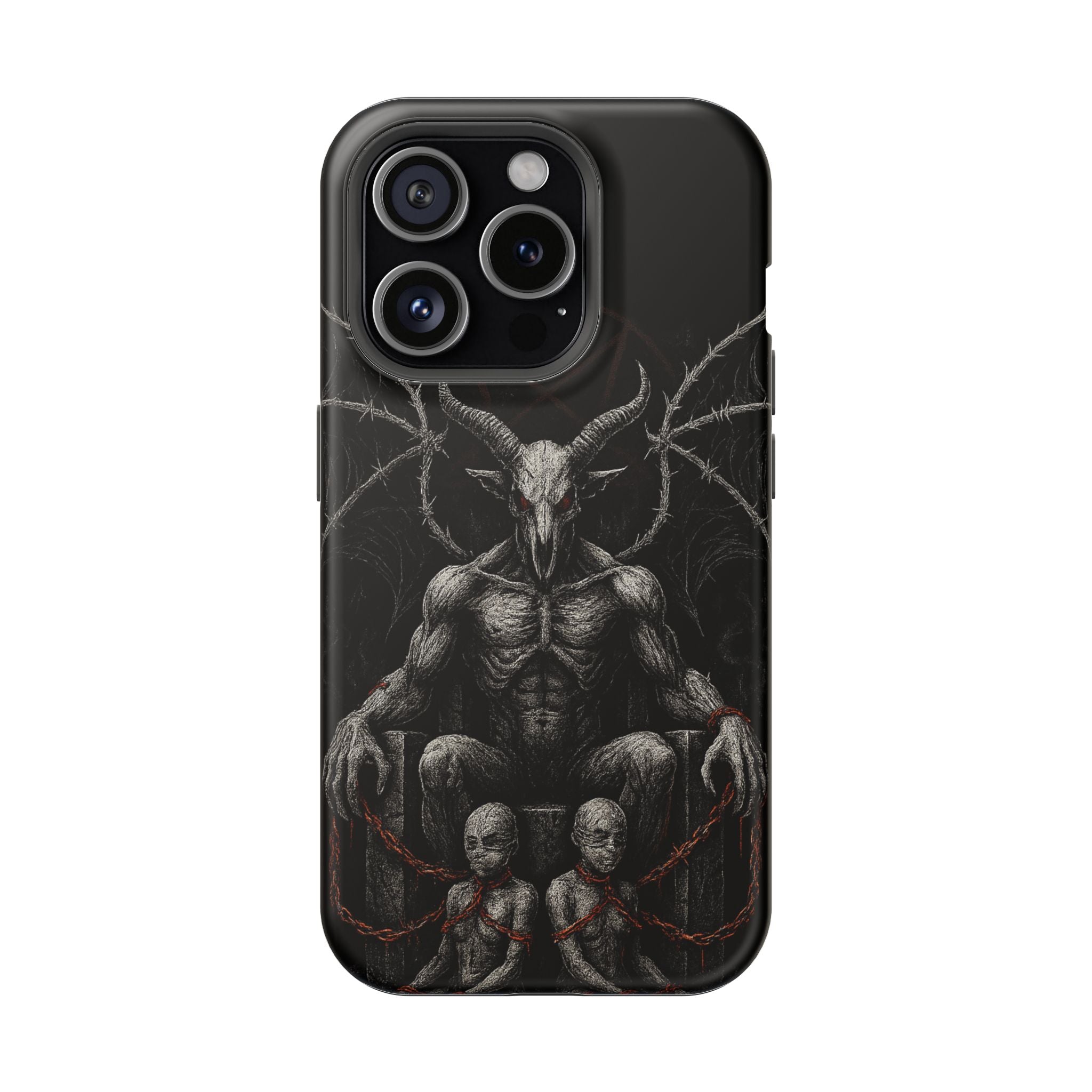 Baphomet Demon Phone Case — Gothic Impact-Resistant iPhone Cover