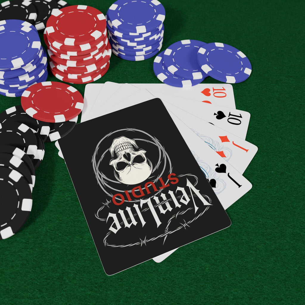 Skull Playing Cards VeinLine Studio