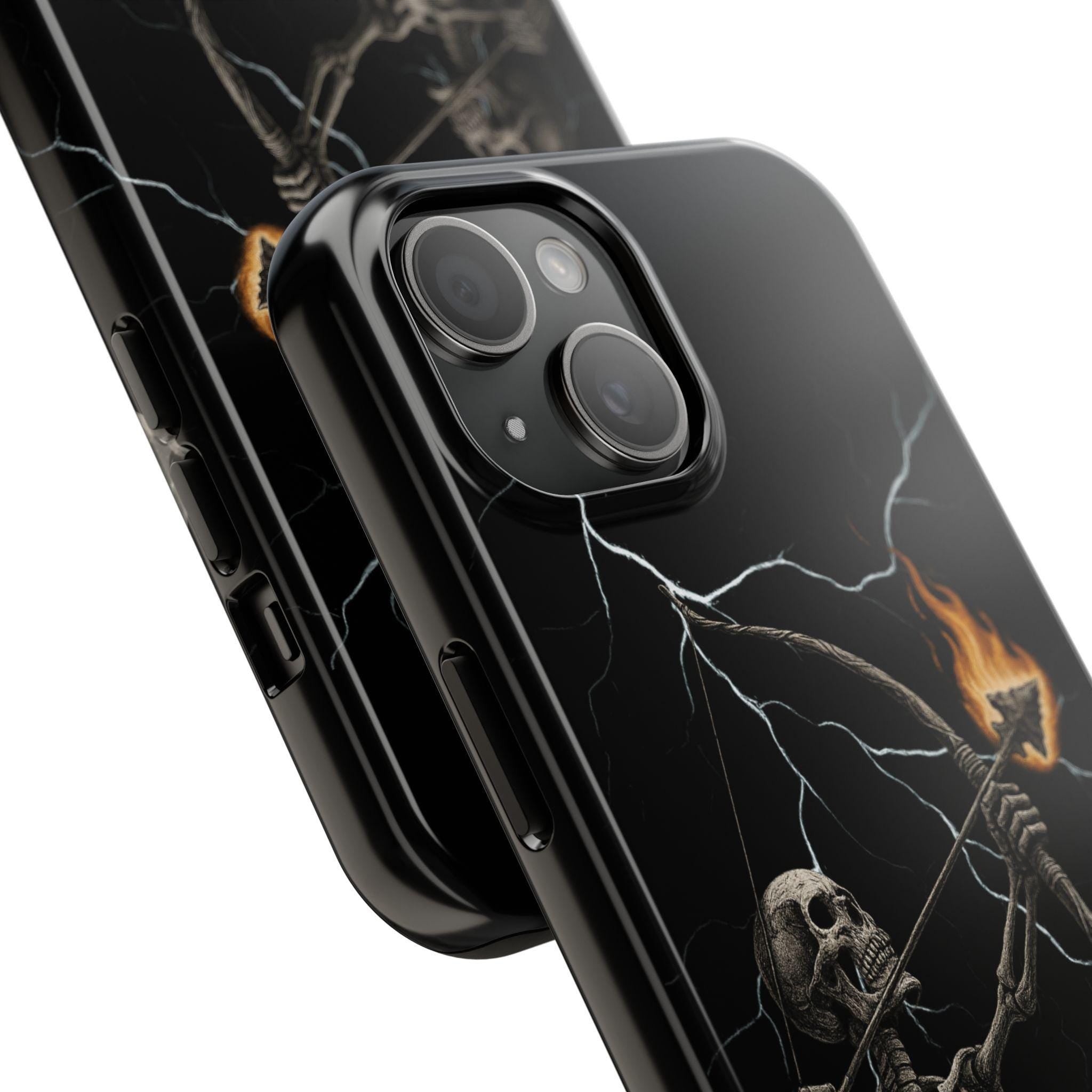 Gothic Skeleton Tough Phone Case, VeinLine Studio
