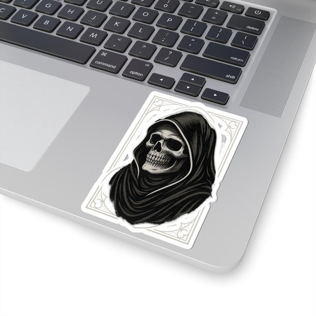 Dark Elegance Skull Sticker – Gothic Tattoo Art Decal VeinLine Studio