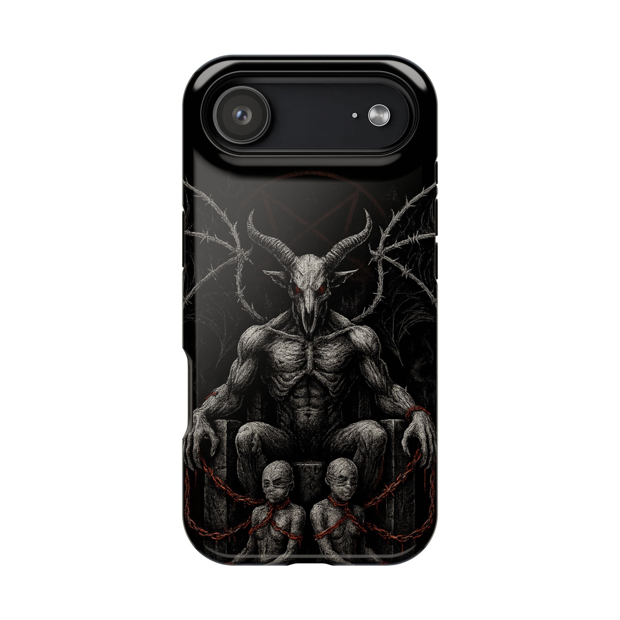 Baphomet Demon Phone Case — Gothic Impact-Resistant iPhone Cover