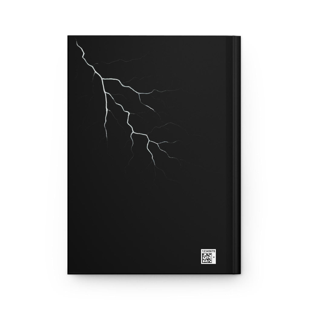 Gothic Art Deco Hardcover Journal, Rose & Lightning Design, VeinLine Studio