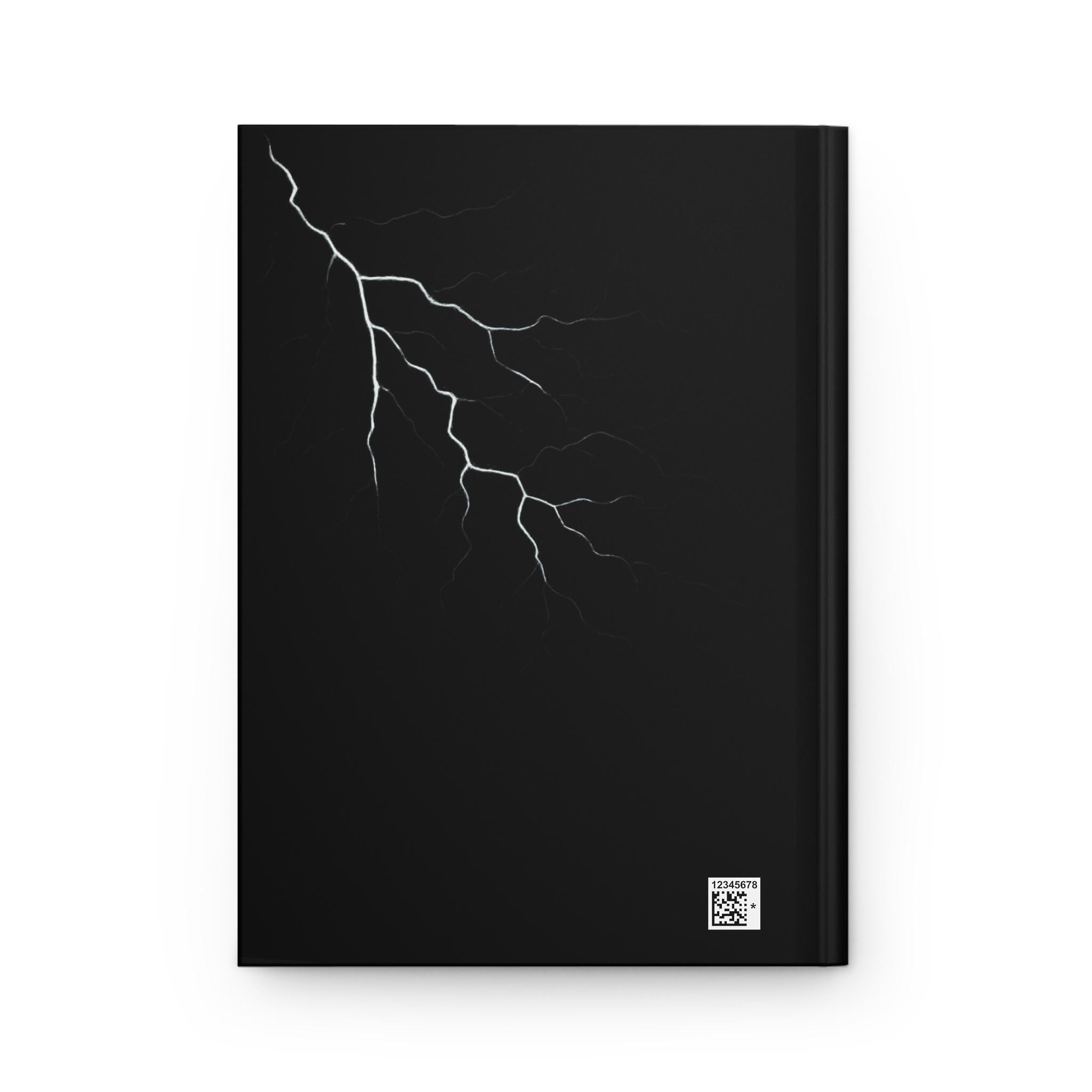 Gothic Art Deco Hardcover Journal, Rose & Lightning Design, VeinLine Studio