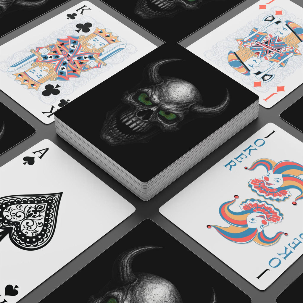 Skull Poker Playing Cards VeinLine Studio