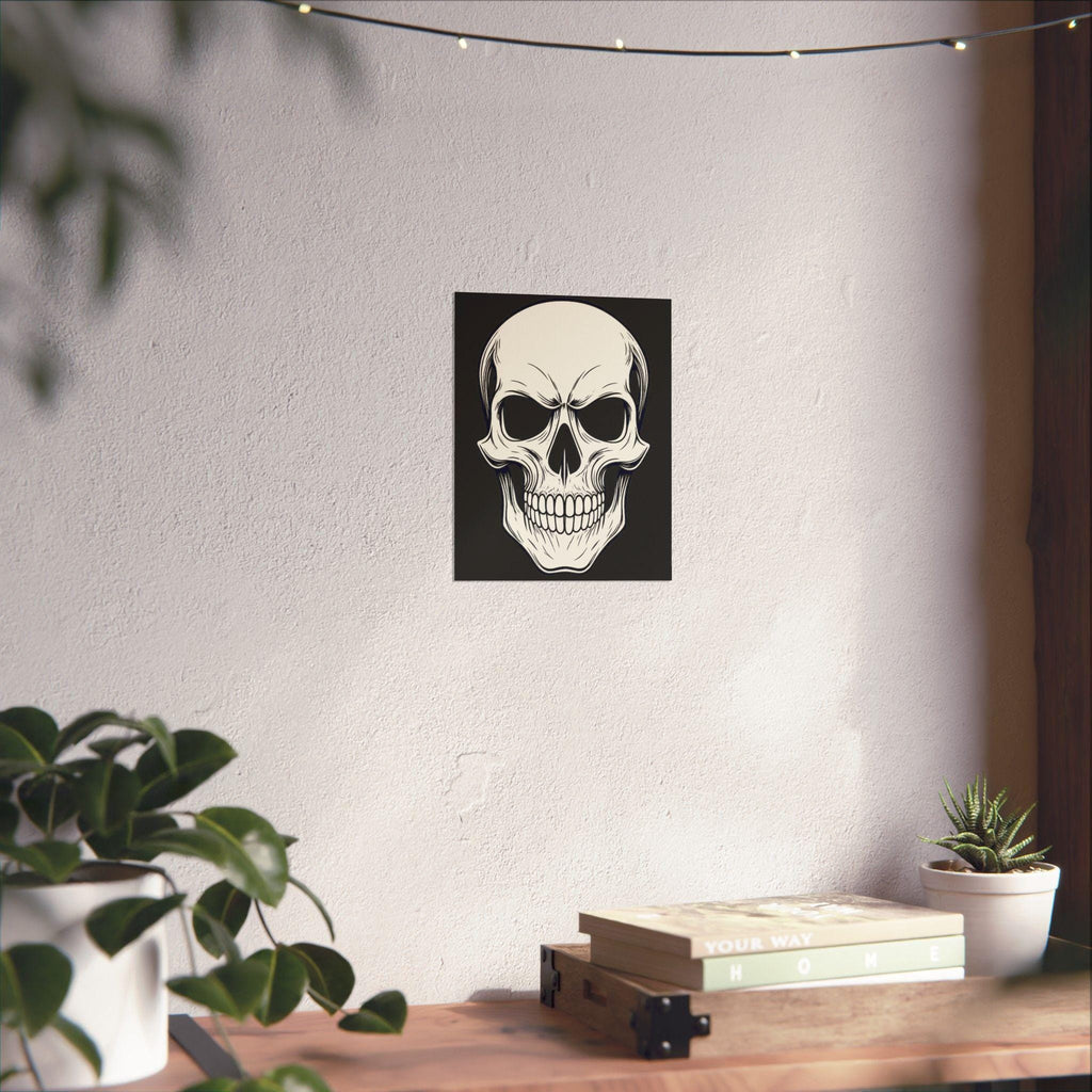 Skull Wall Art Poster VeinLine Studio